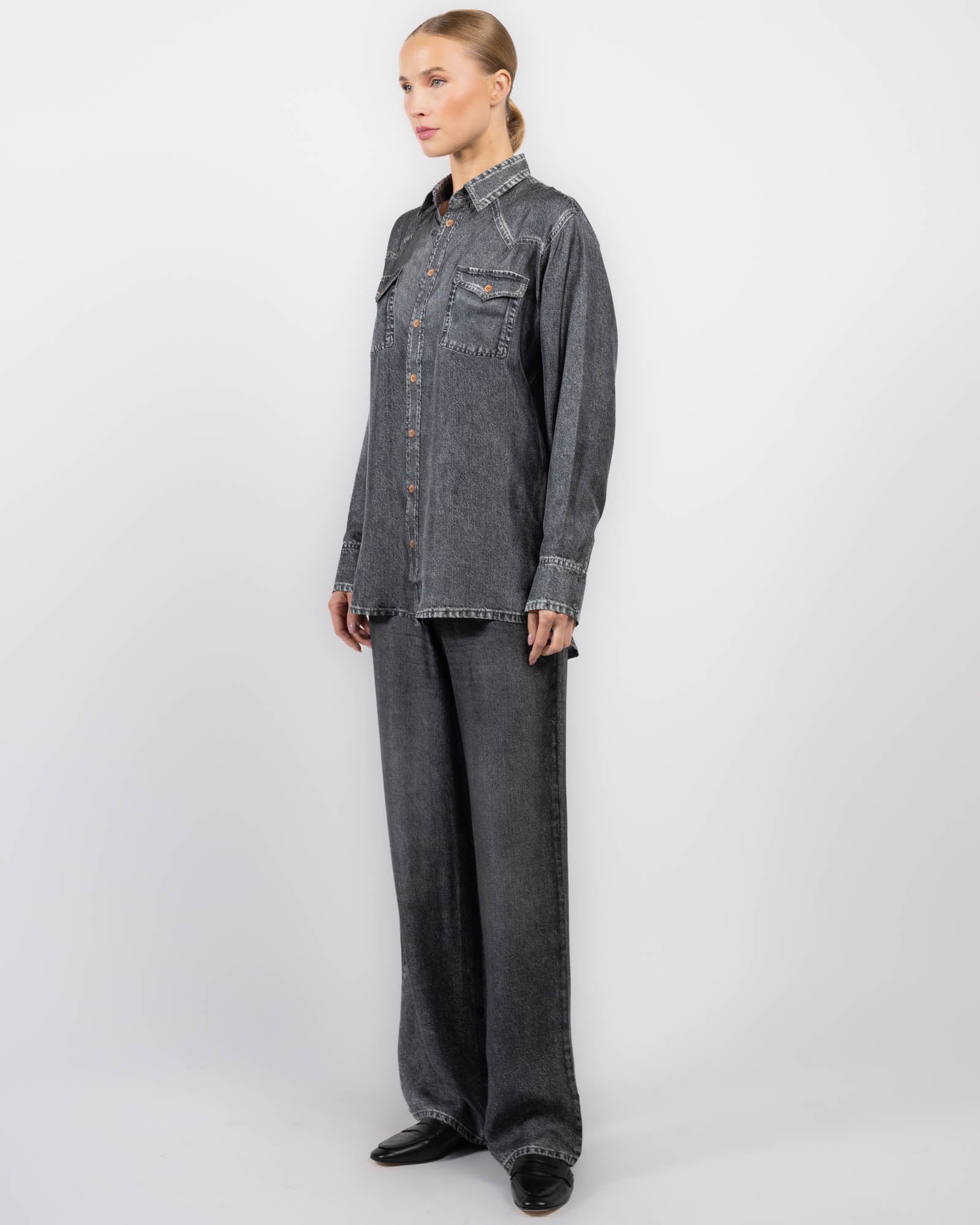 Denim Long Sleeve Shirt