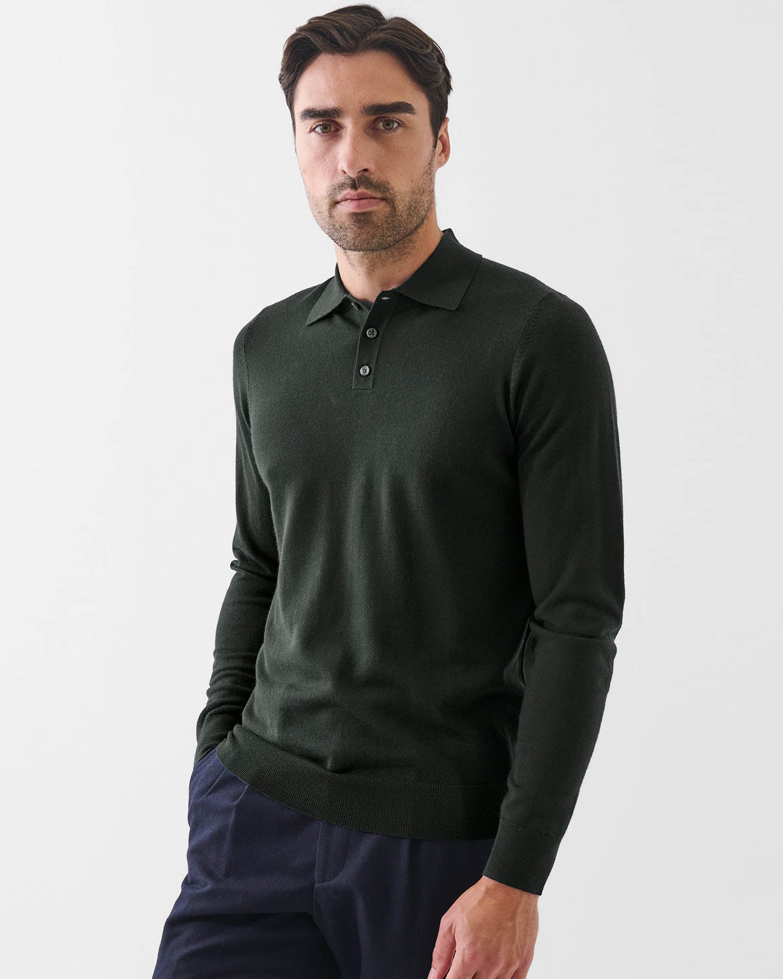 Pull polo à 3 boutons, calibre 14