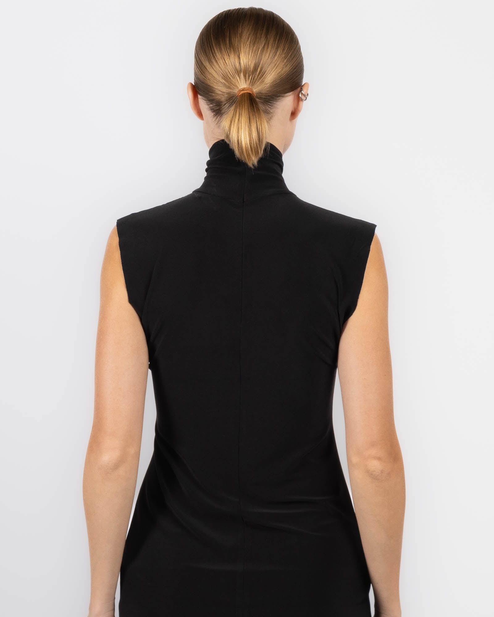 Sleeveless Turtleneck Top