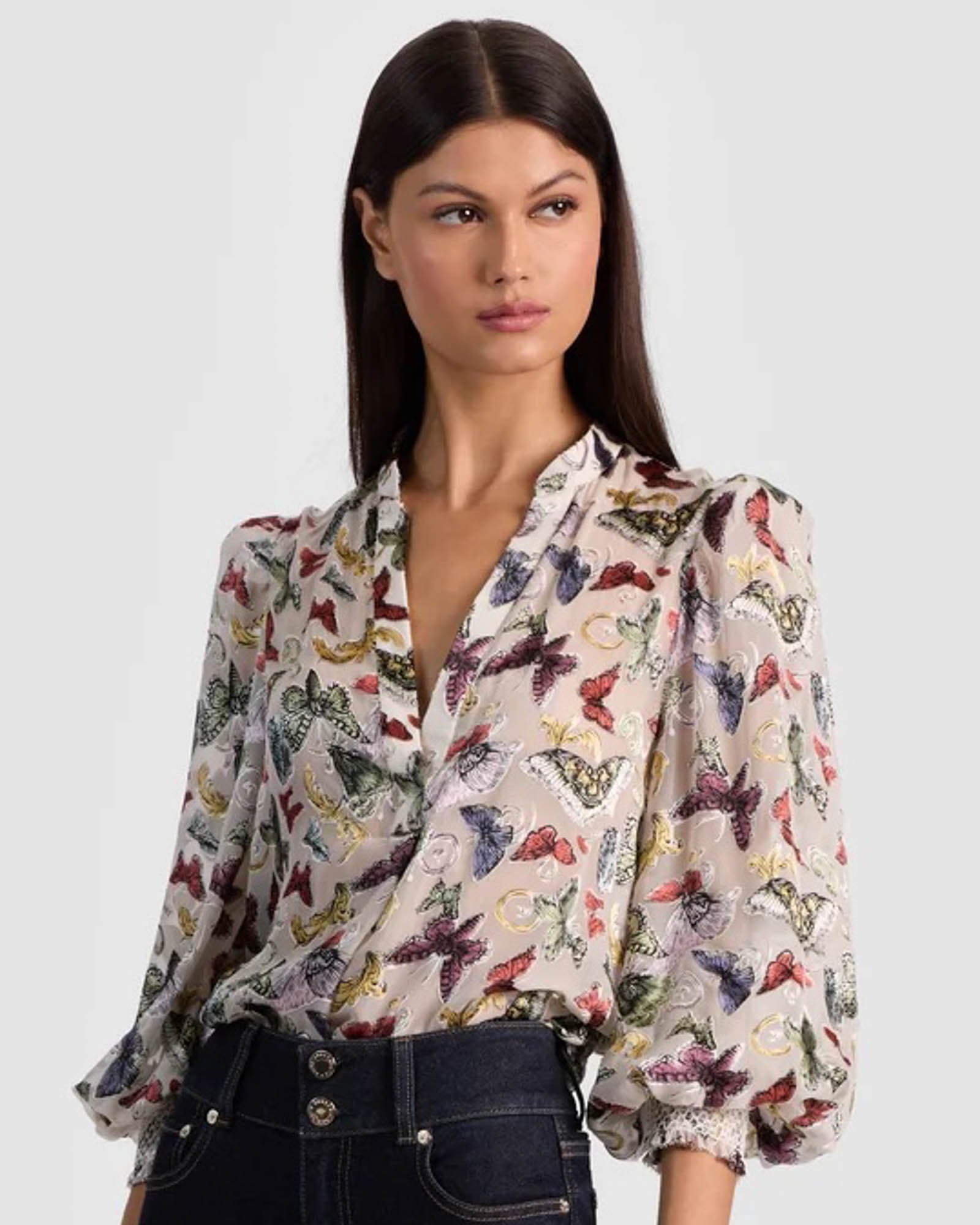 Sheila Smocked Henley Top