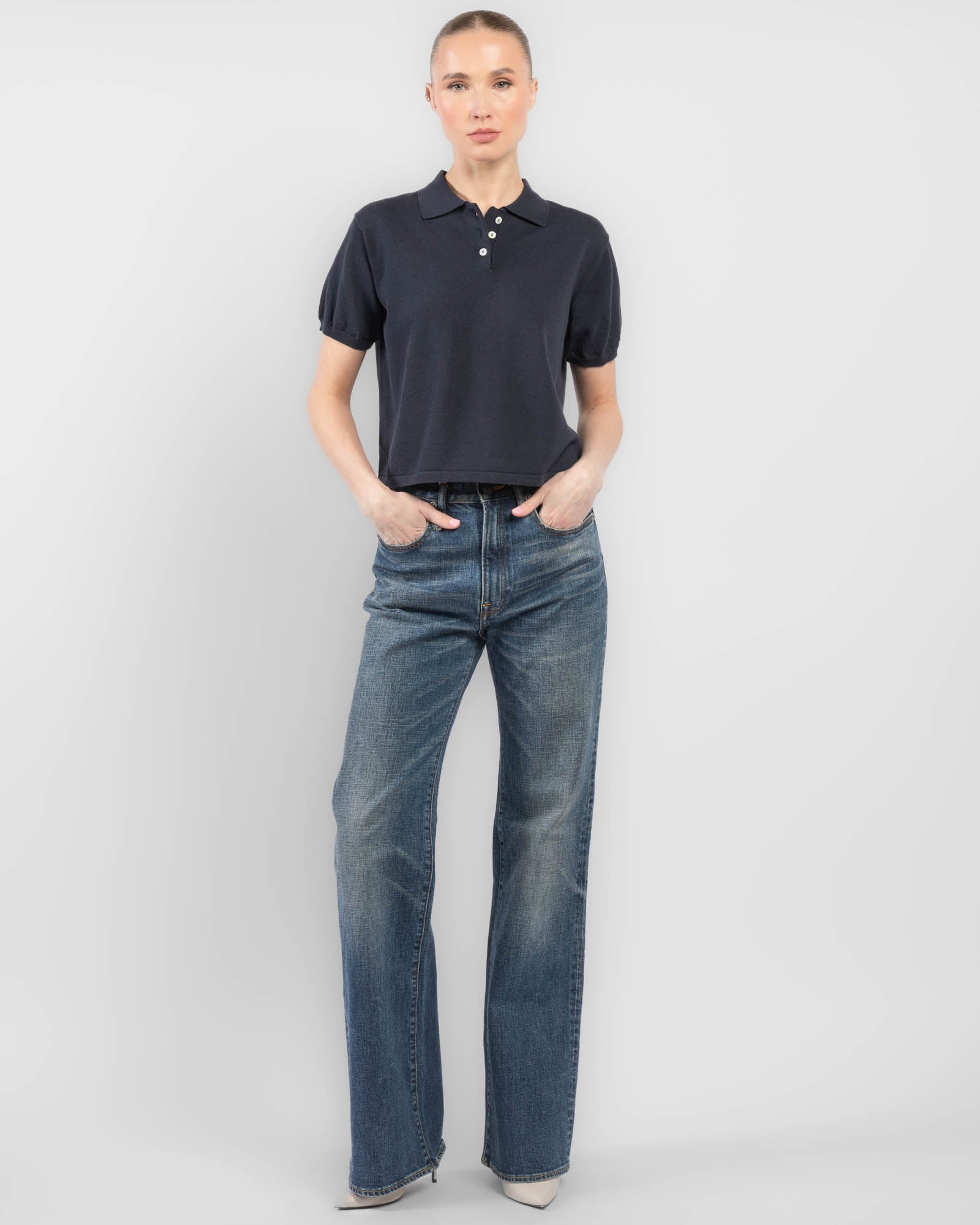 Cotton Polo Top