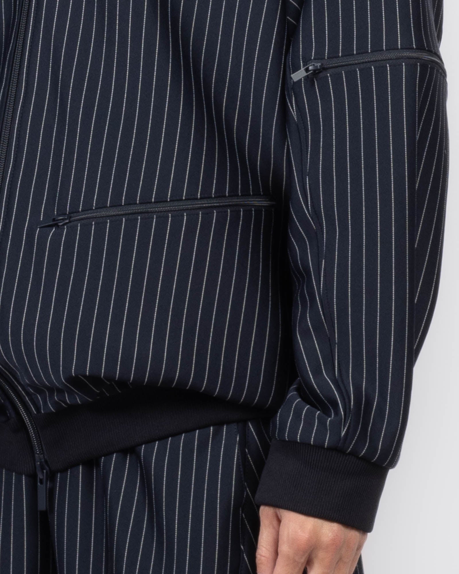 Veste de survêtement à fines rayures