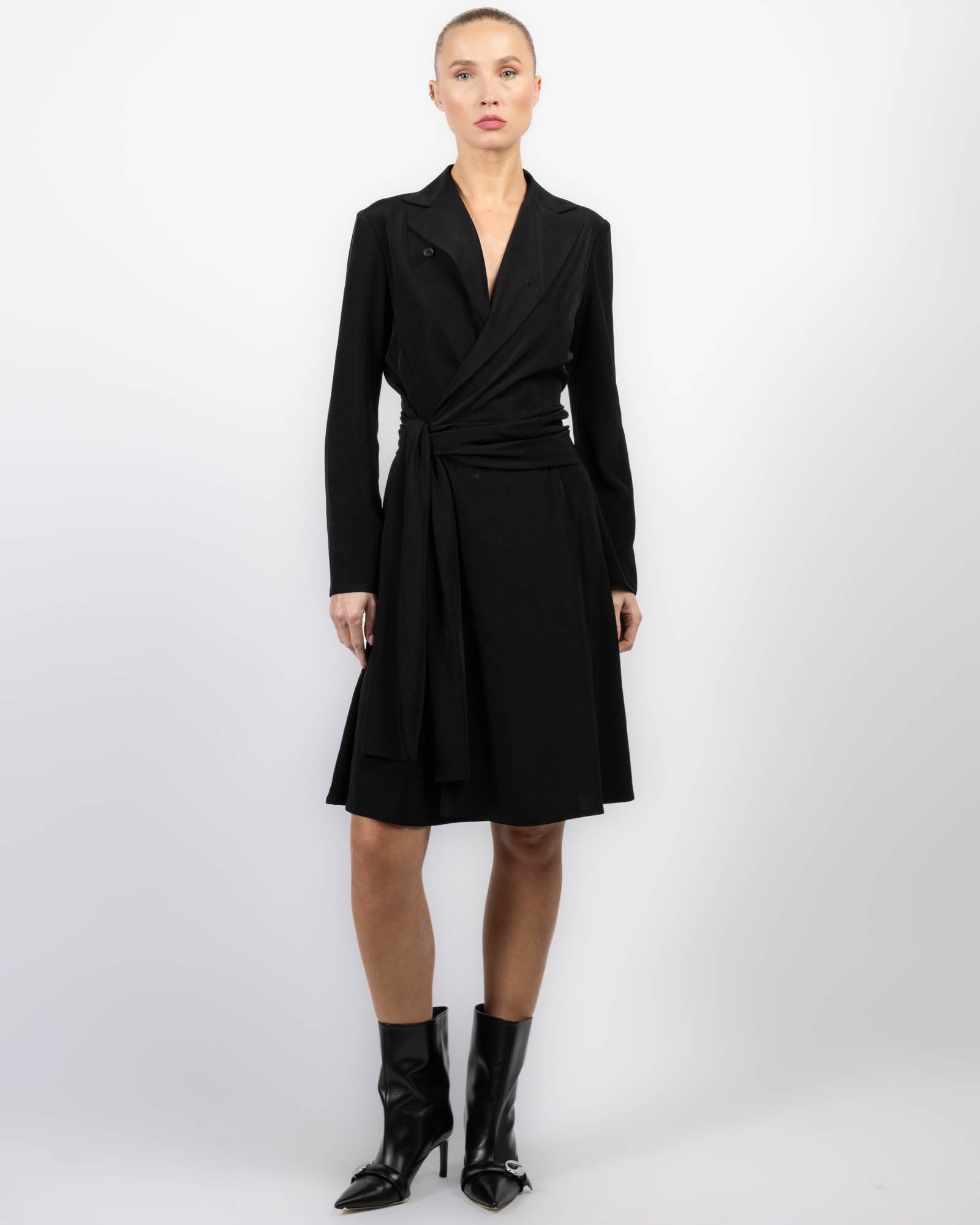 Knot Detail Wrap Dress
