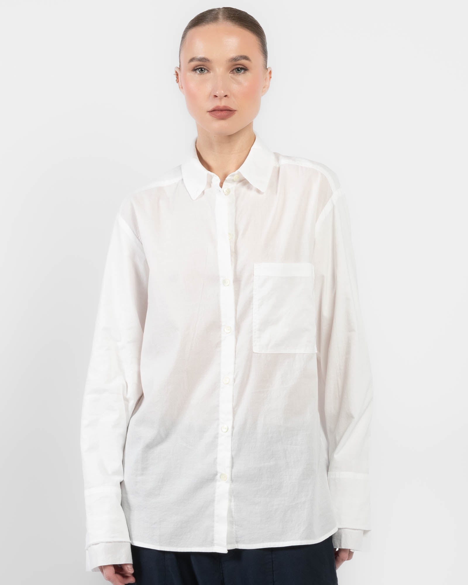 Chemise en lin à double manchette