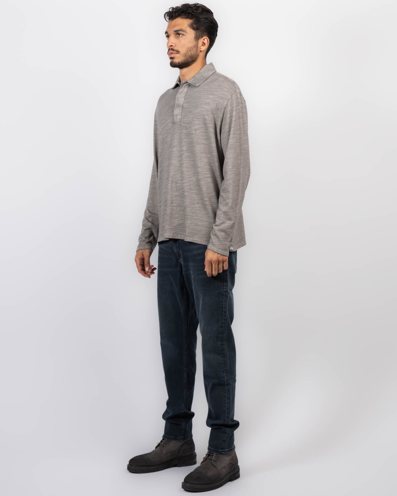 Flame Long Sleeve Polo