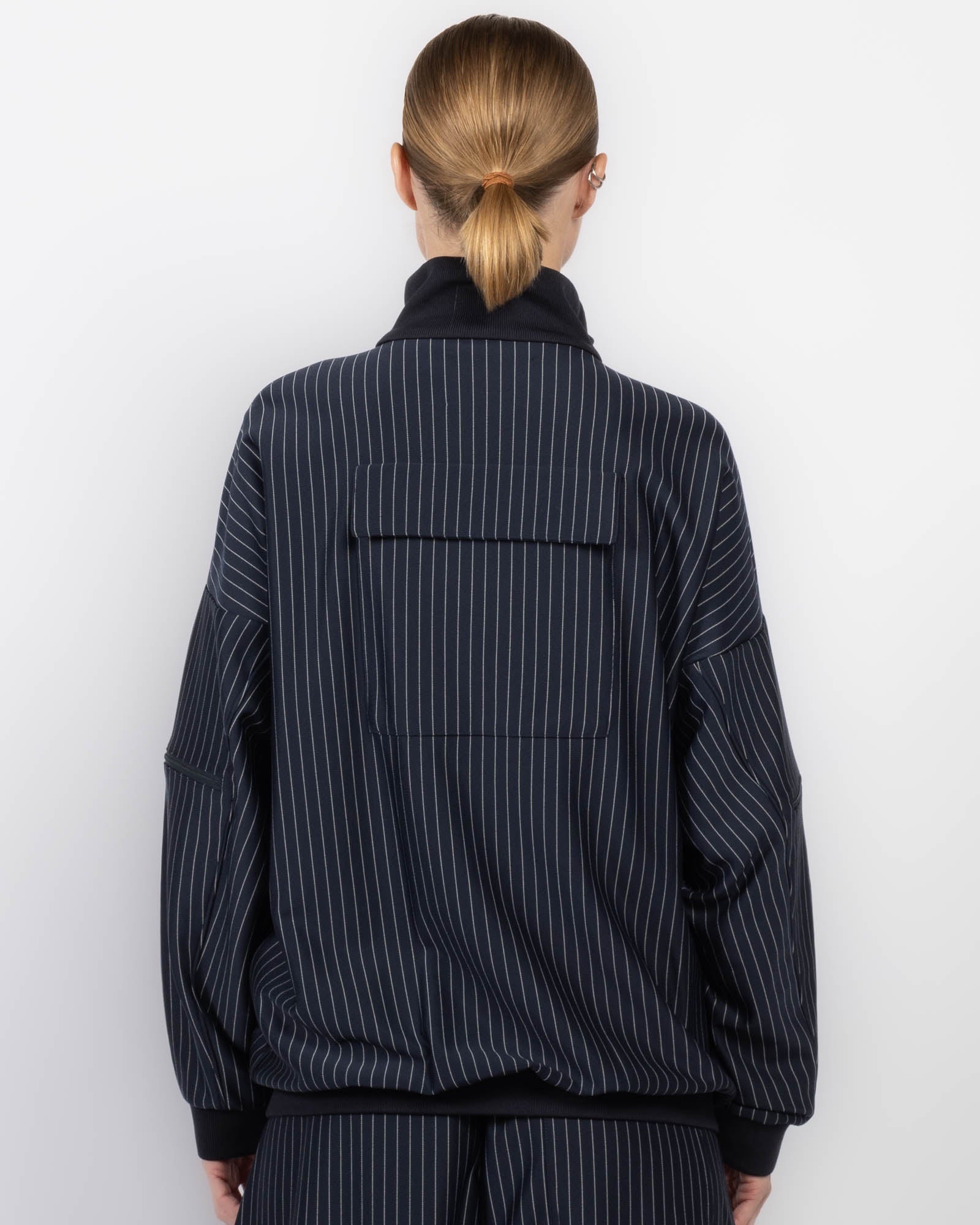 Veste de survêtement à fines rayures