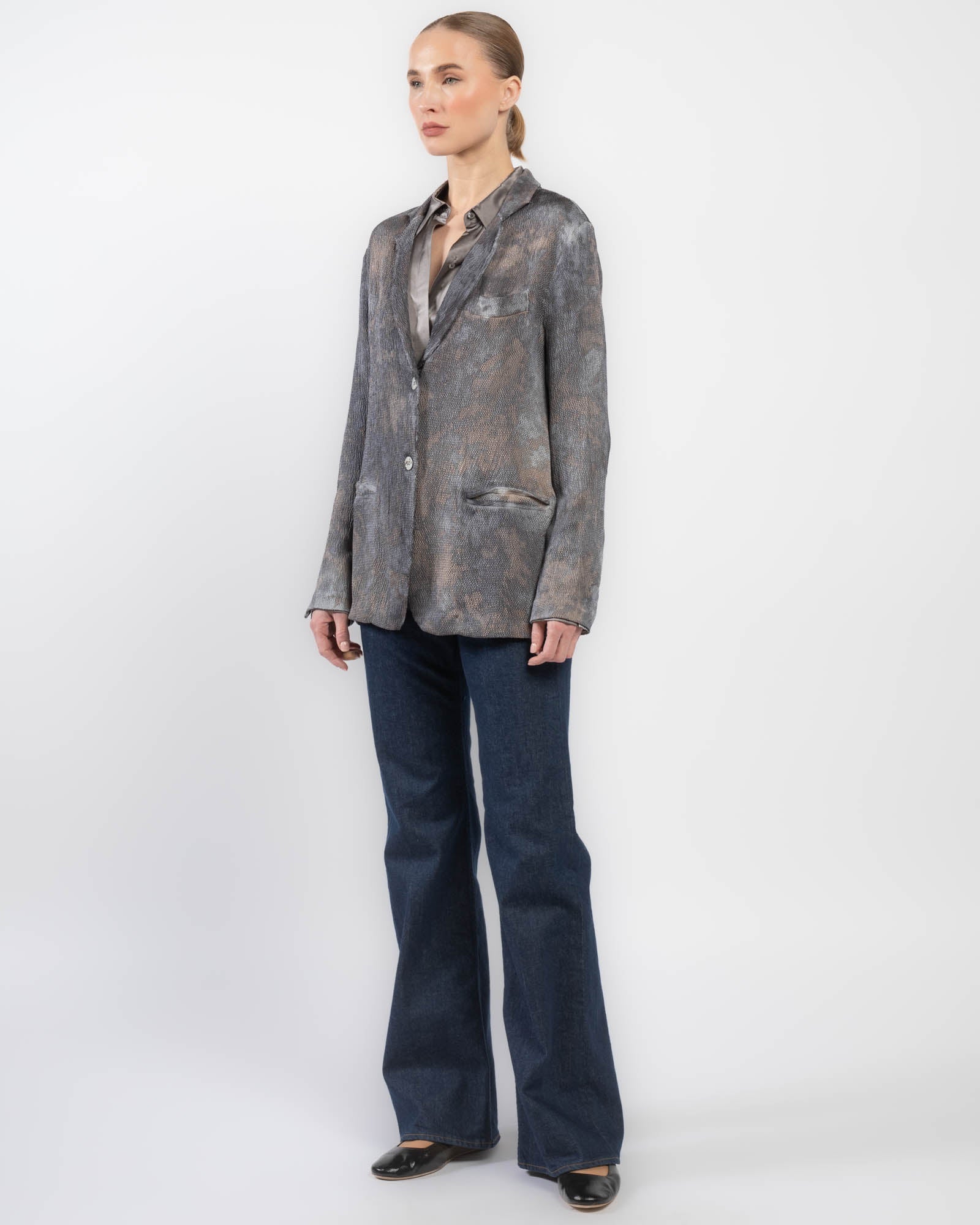 Camo Silk Rever Jacket