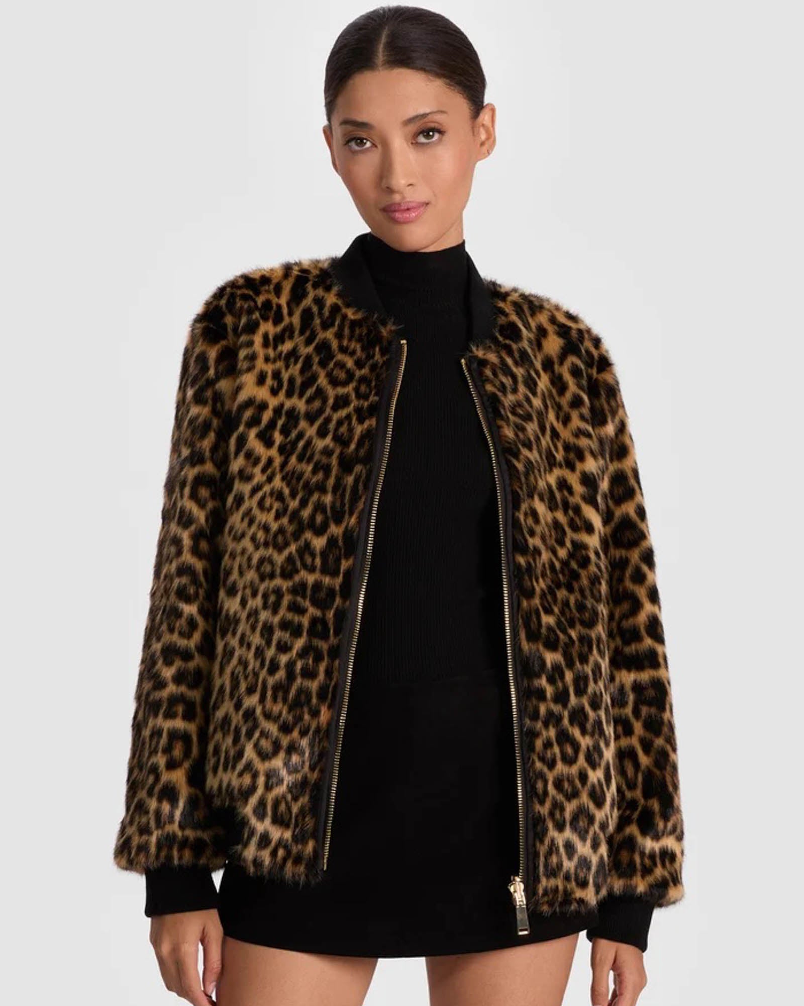 Becky Faux Fur Bomber Jacket