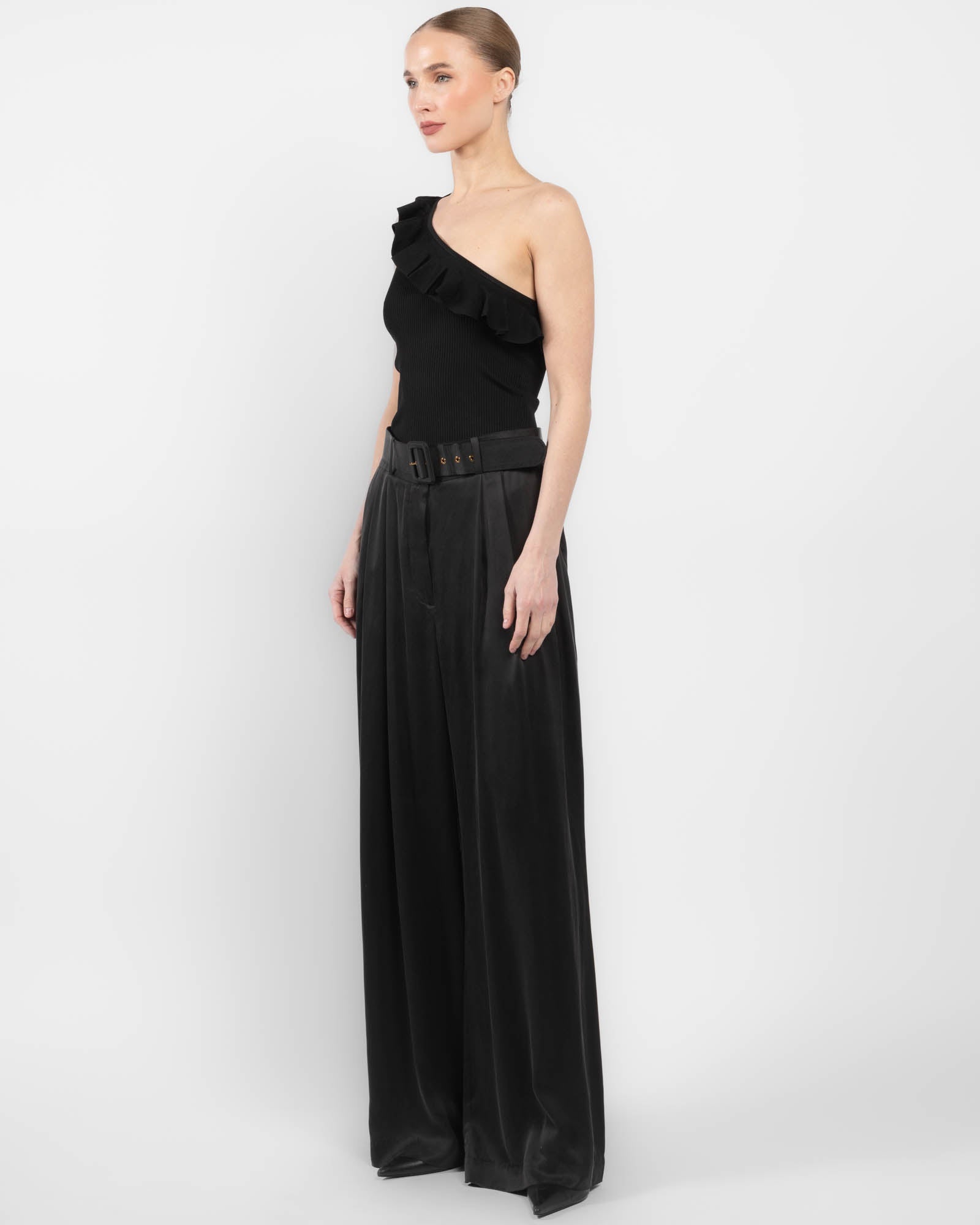 Rhiannon Frill Asymmetric Top