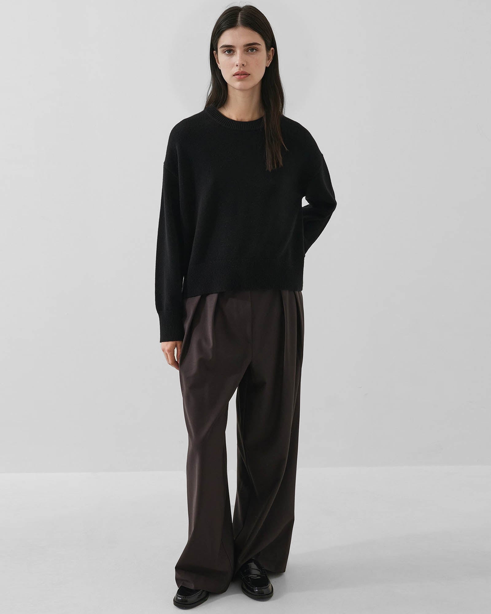 Pull ras du cou en cachemire