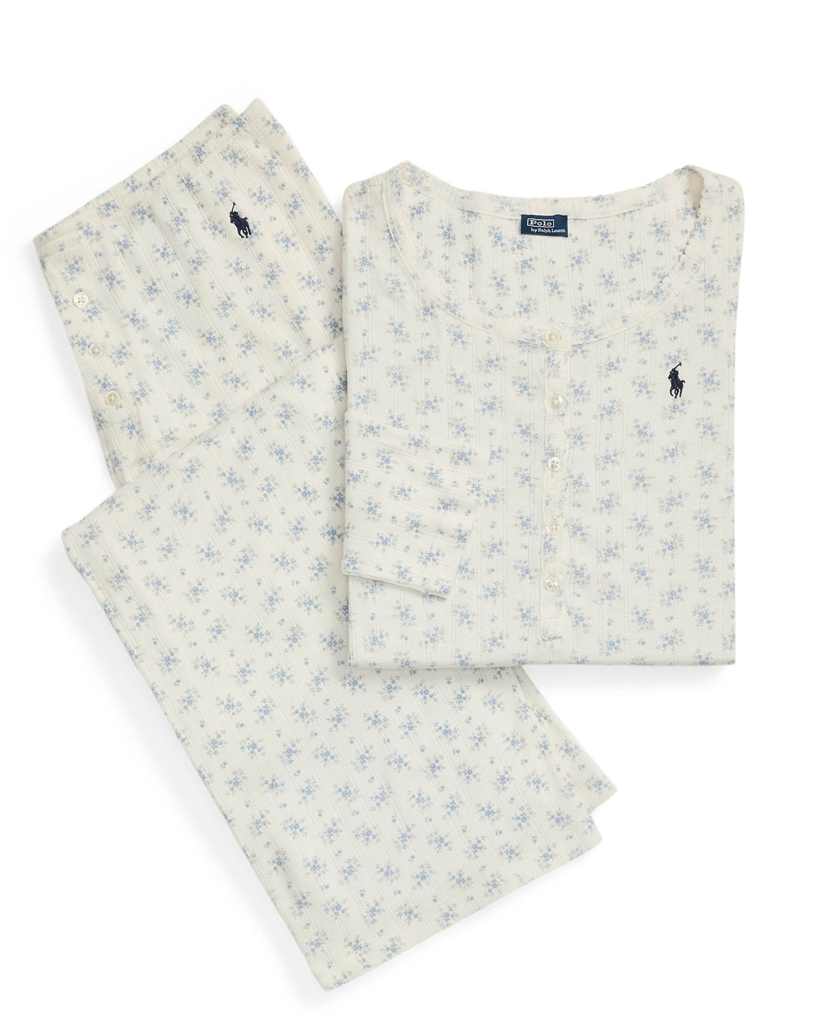 Henley Wide Leg Sleep Set