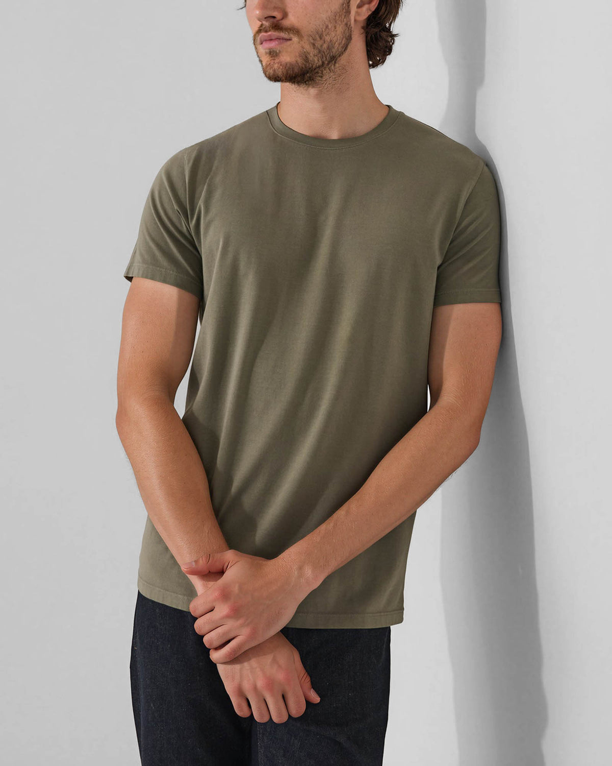 Short Sleeve Stretch Crew Neck Tee