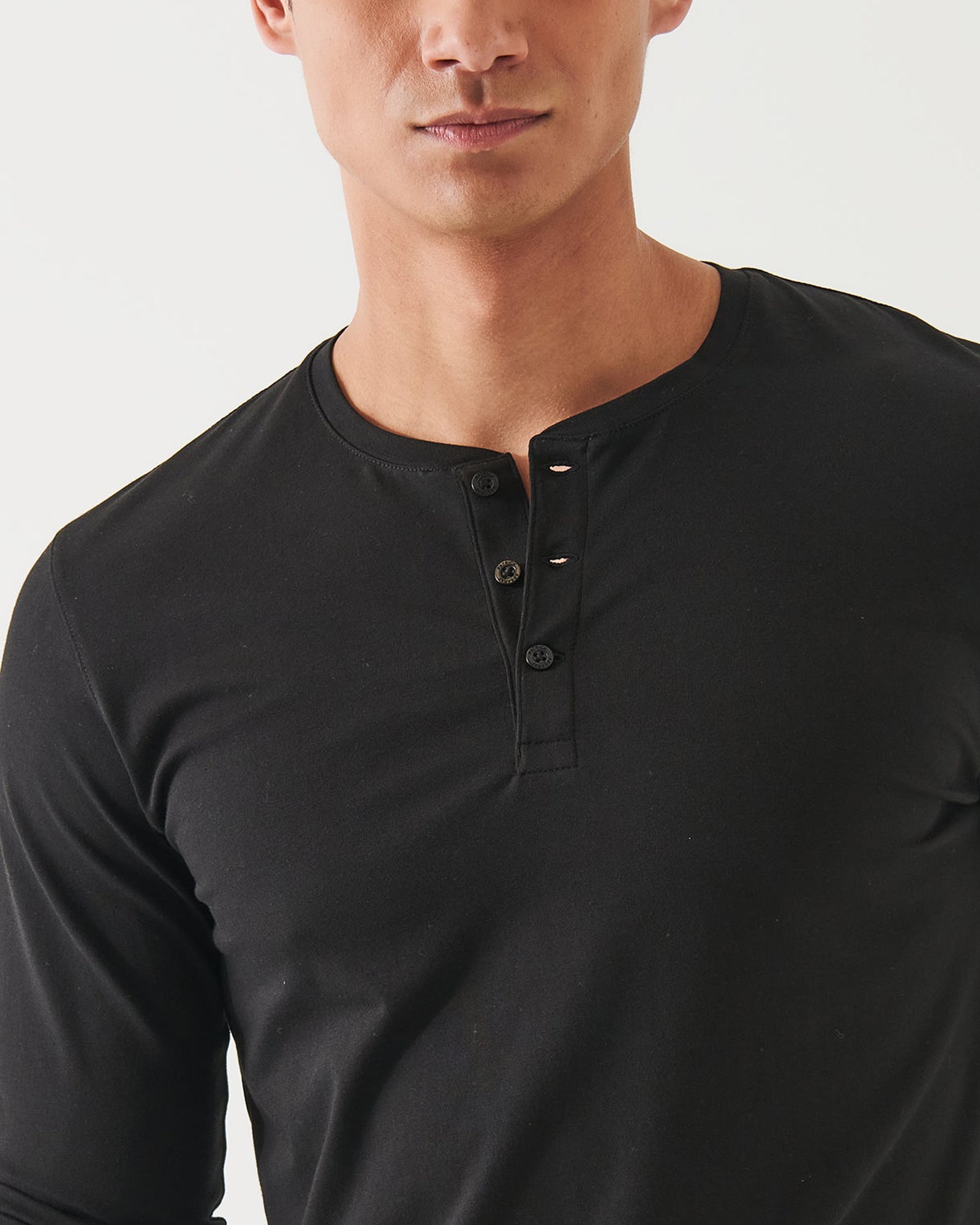 Chemise Henley à manches longues