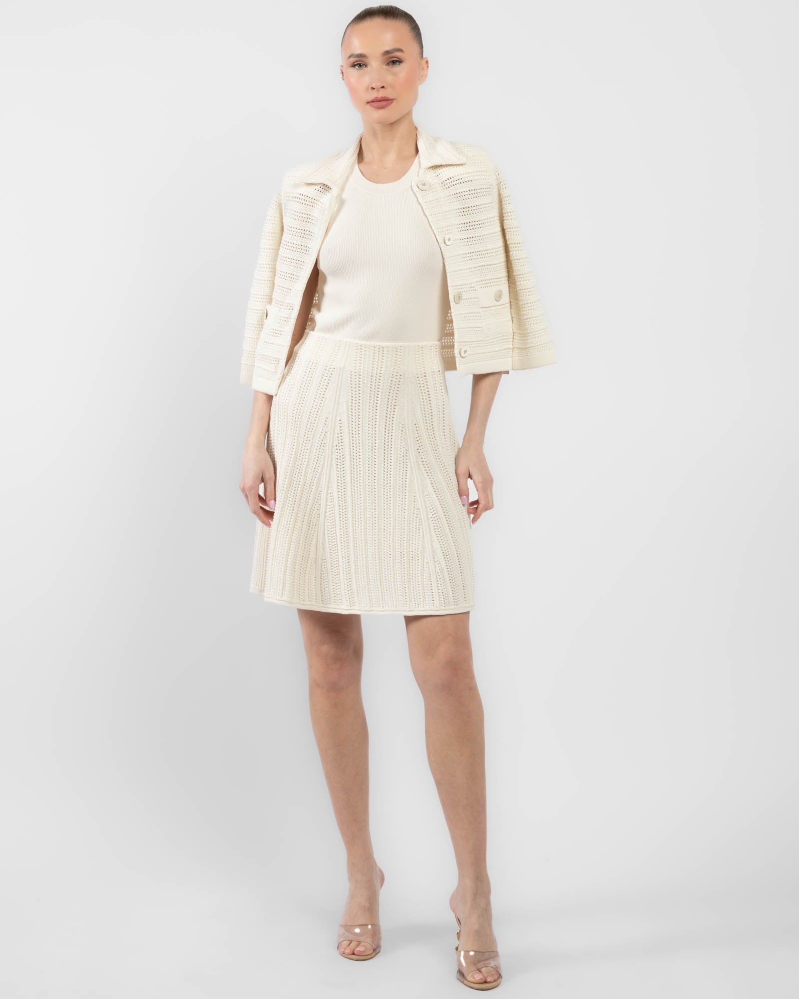 Precise Pointelle Skirt