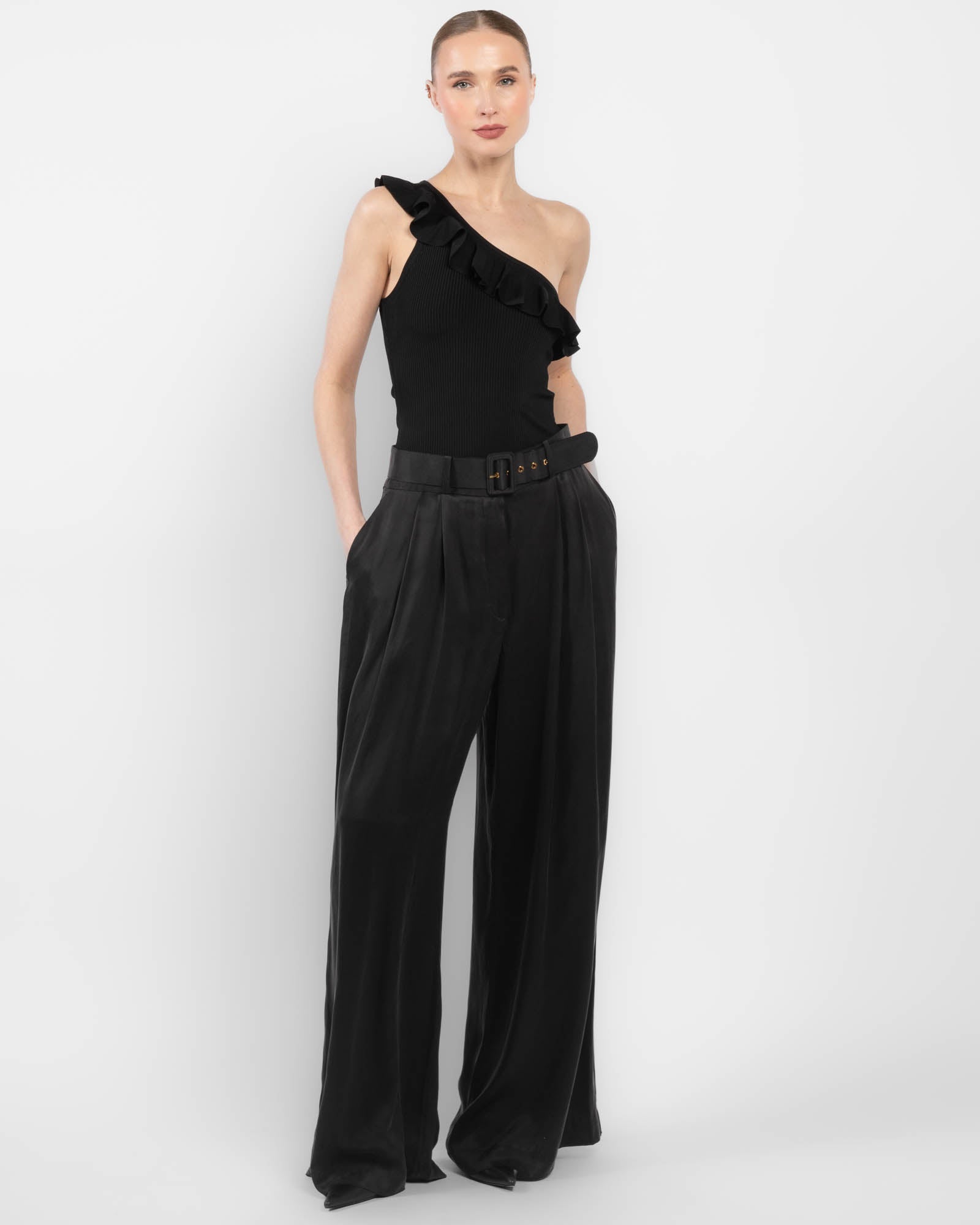 Rhiannon Frill Asymmetric Top