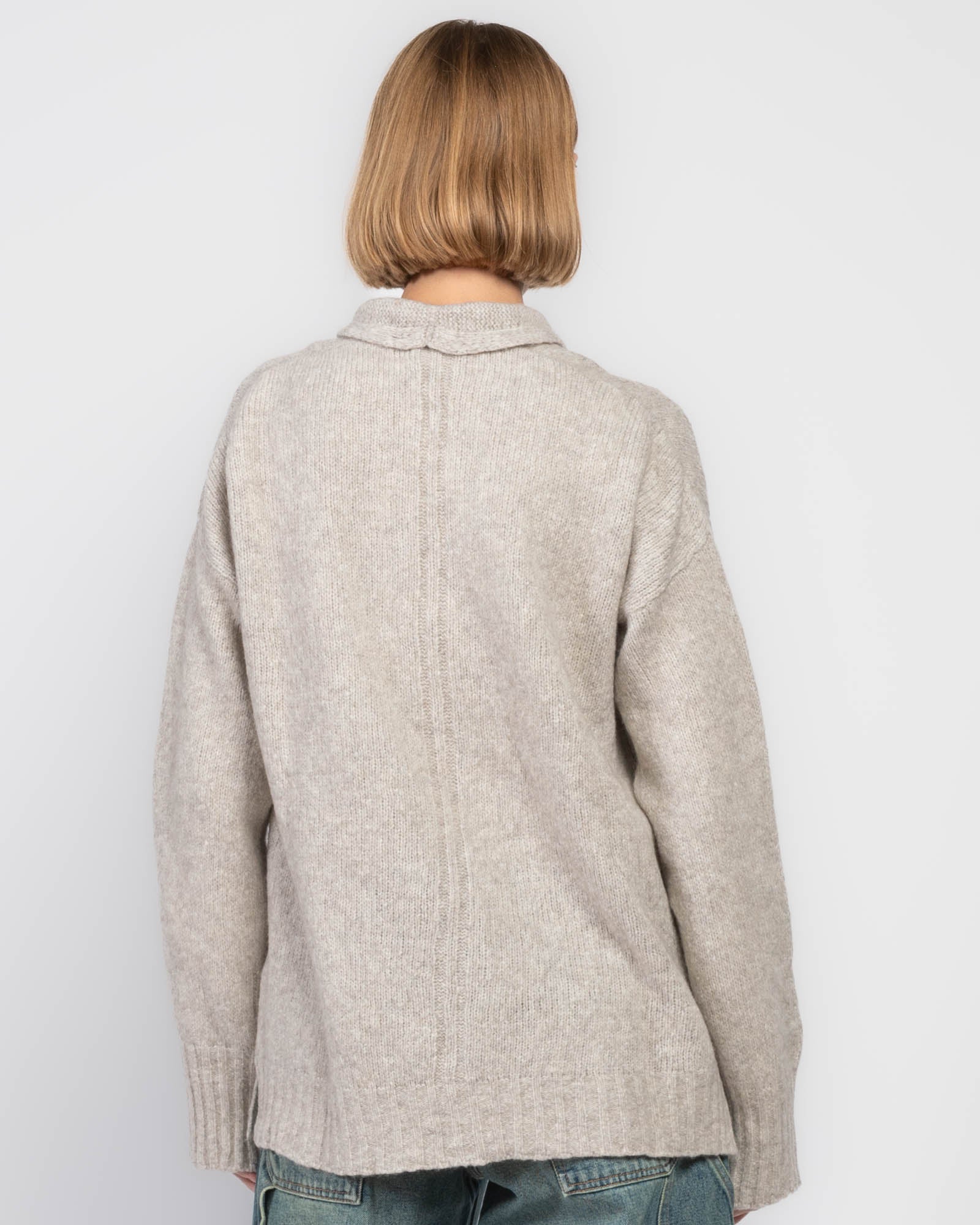 Cardigan à col souple