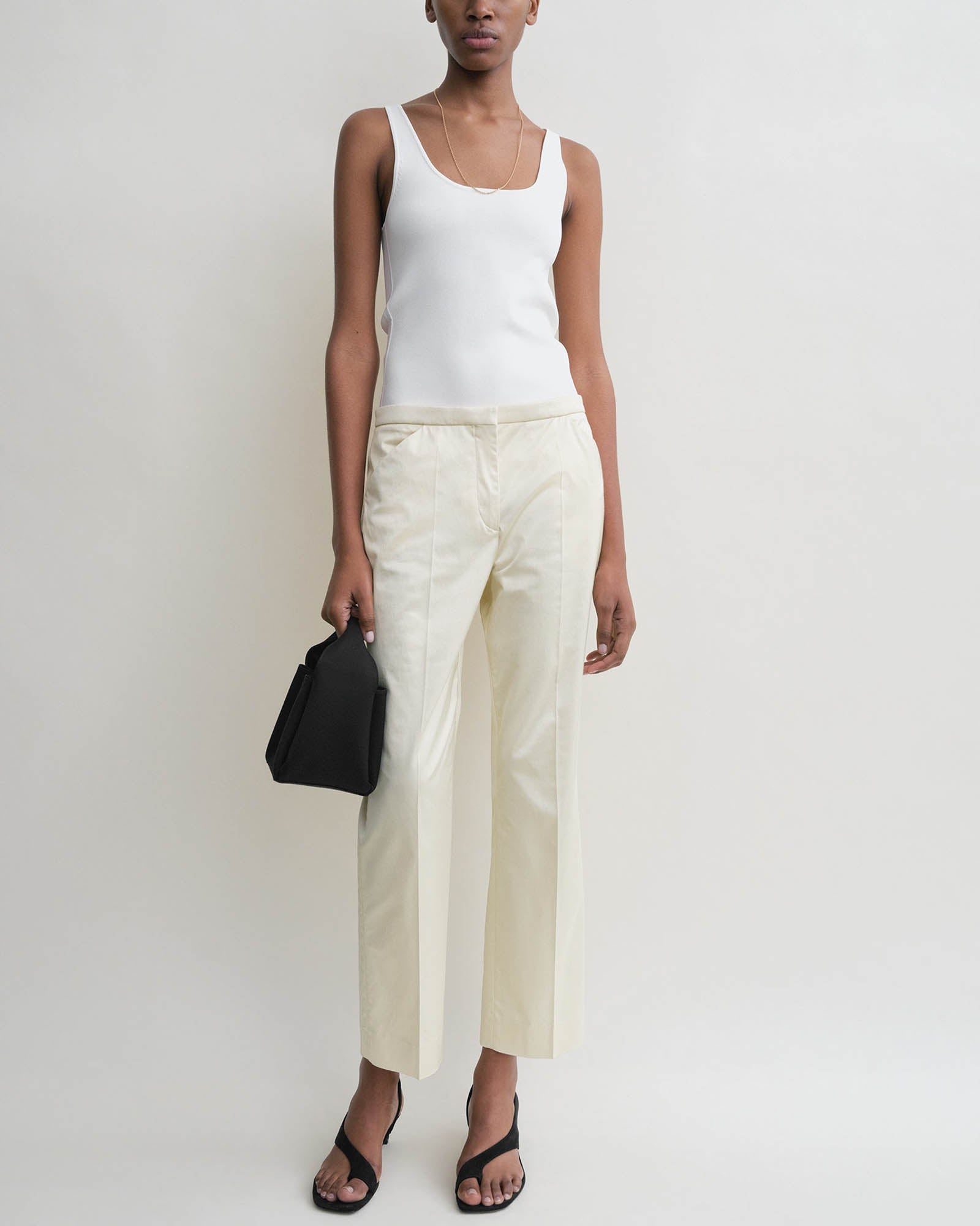 Crop Straight Trousers
