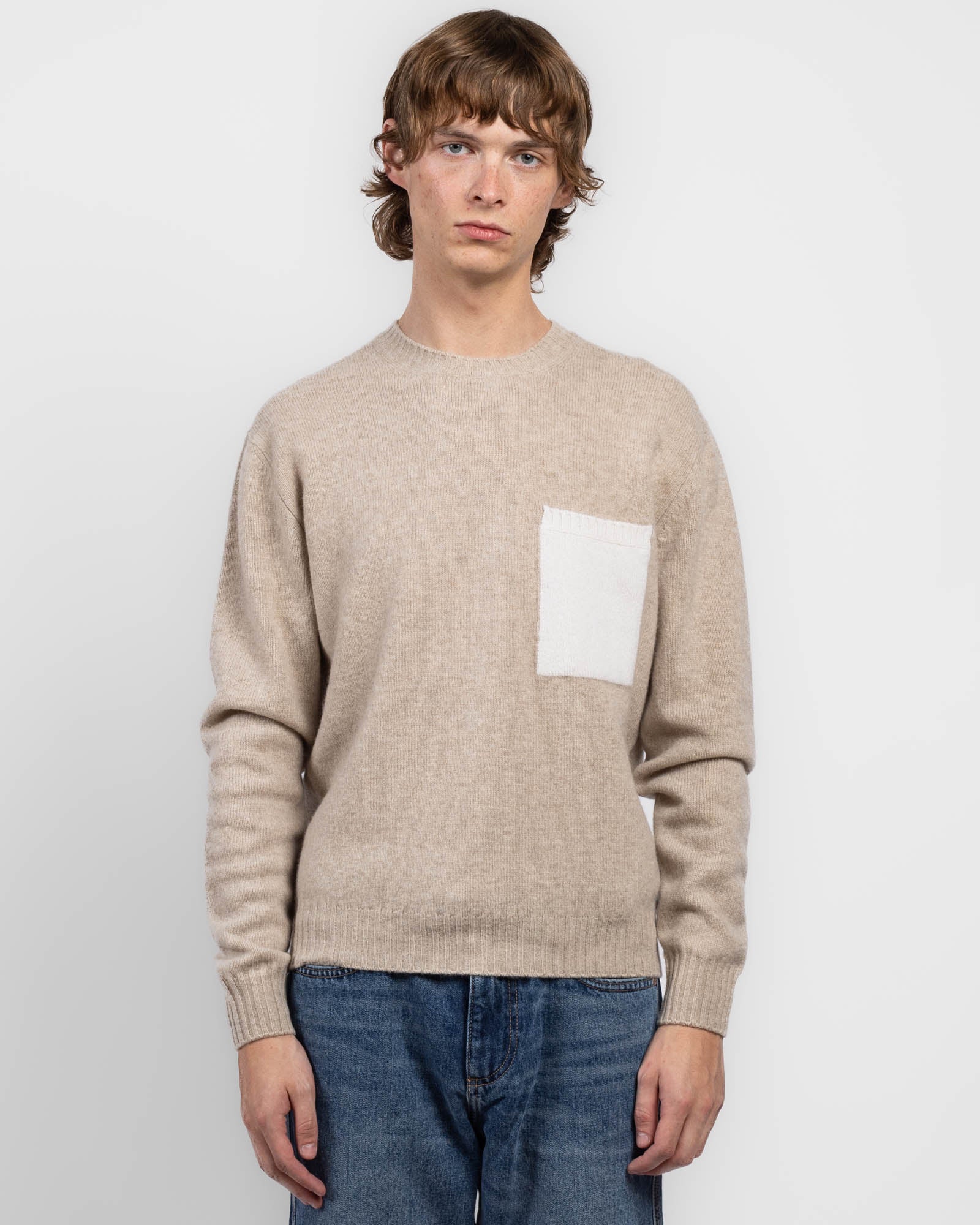 Pocket Crewneck Sweater