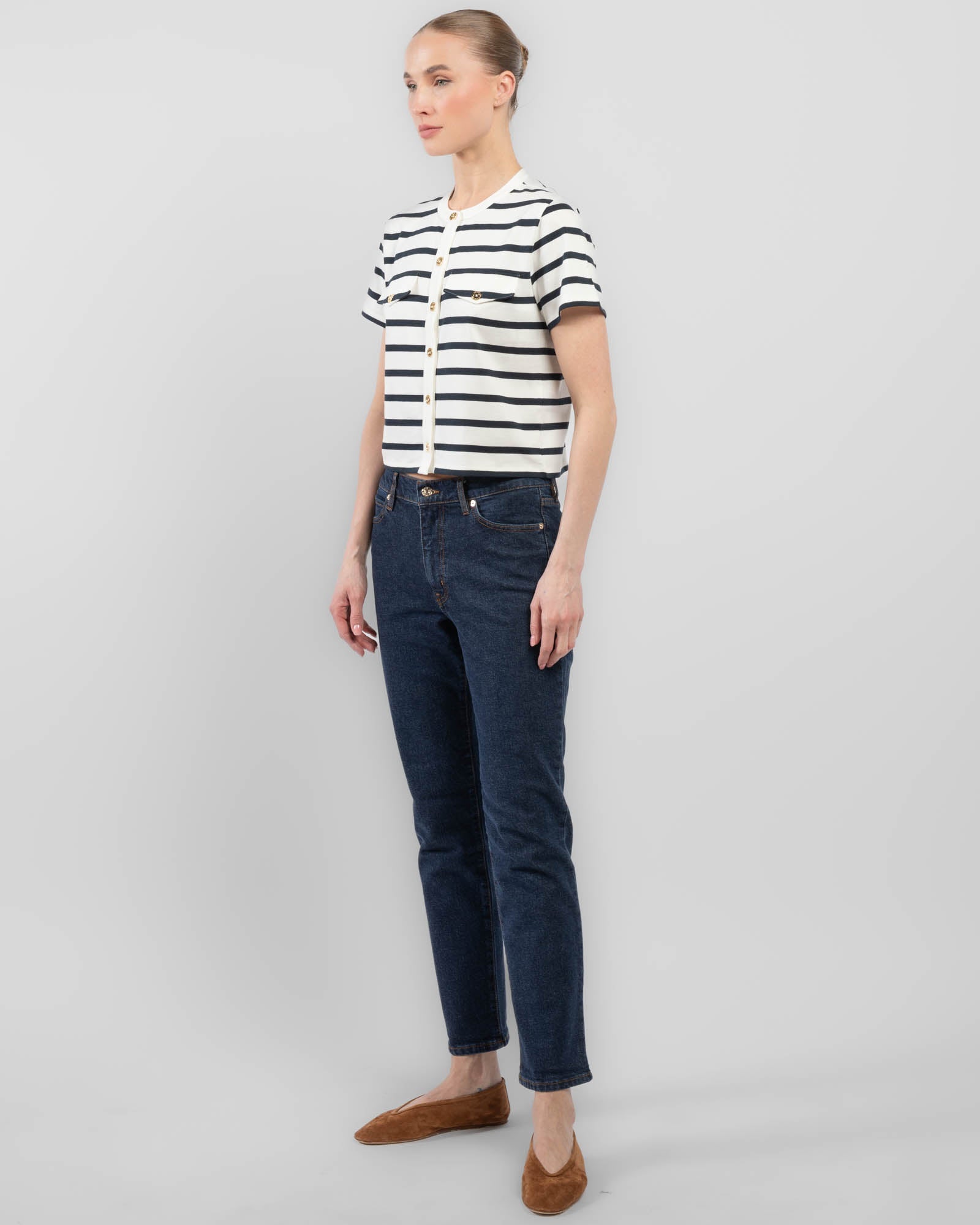 Jersey Stripe Top