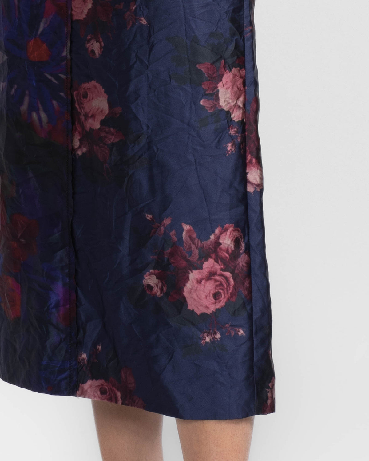 Satin Pencil Skirt