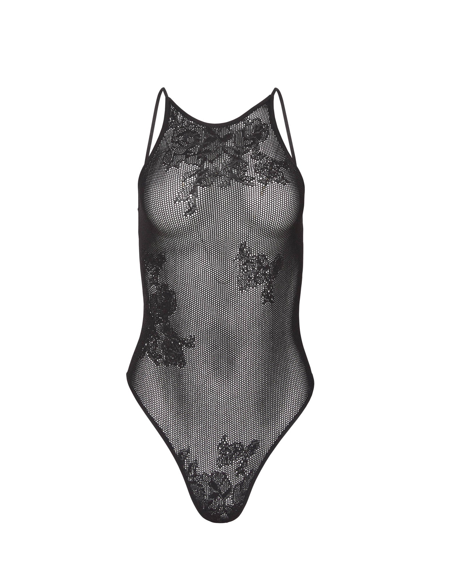 Lace Pointelle Racer Bodysuit