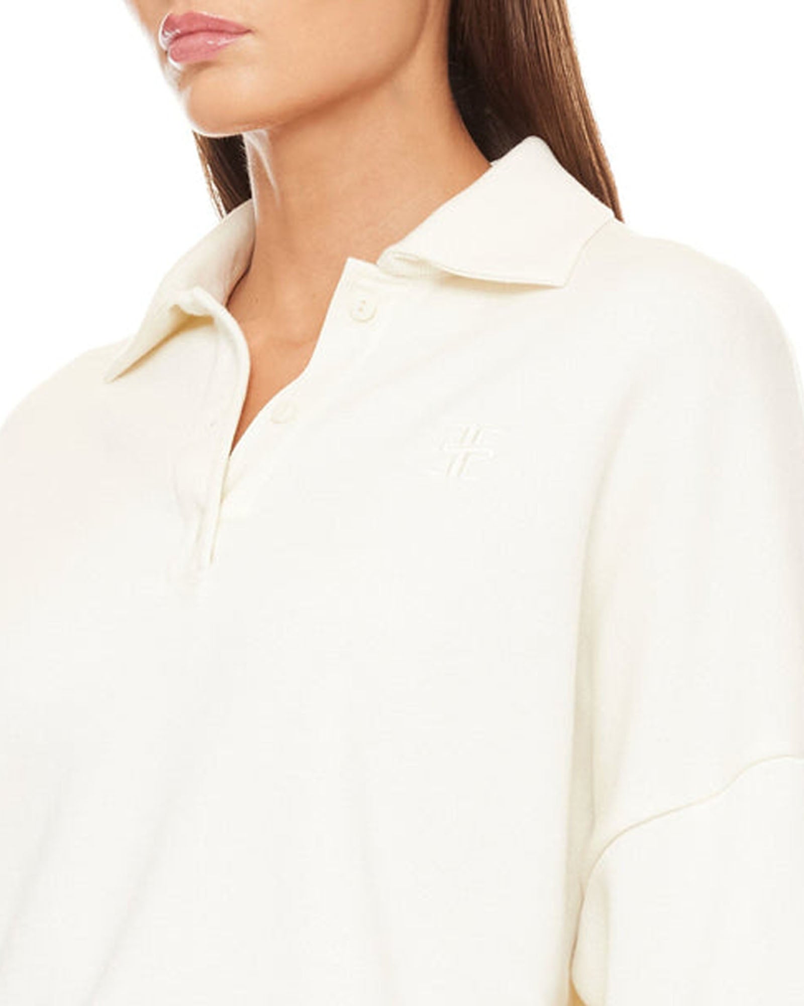 Oversized Polo Sweatshirt