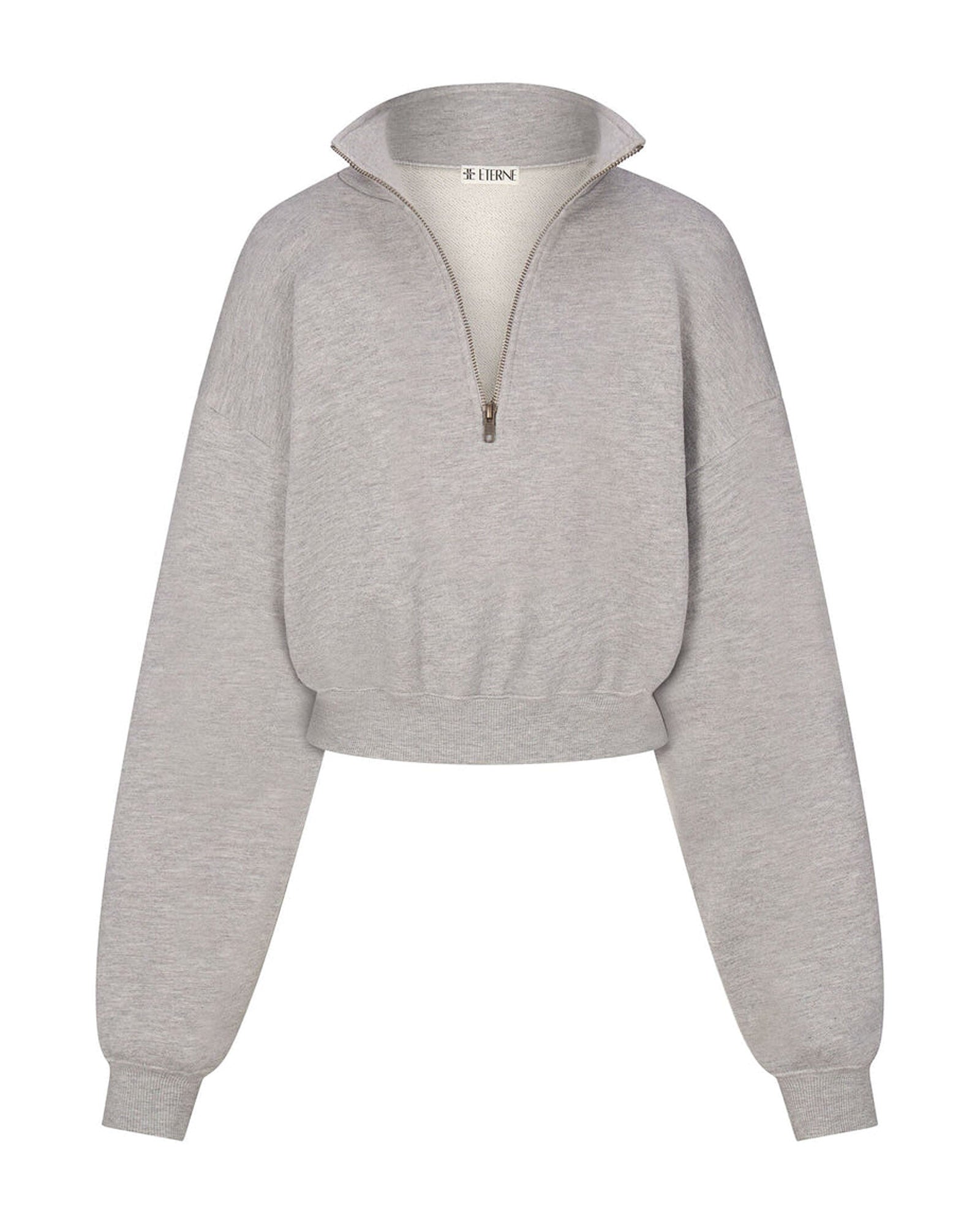 Crop Half-Zip Sweatshirt