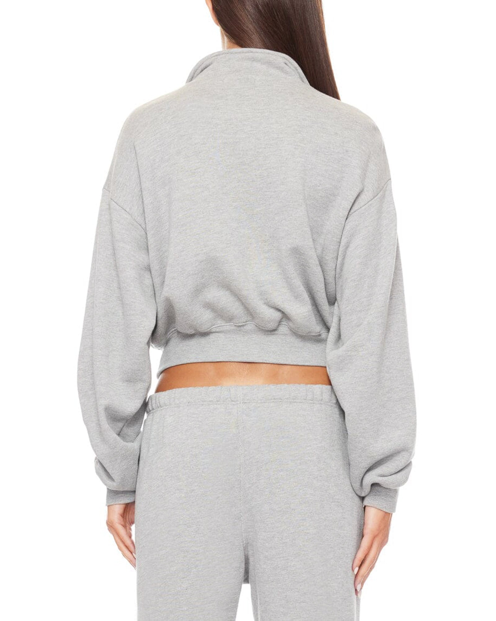 Crop Half-Zip Sweatshirt