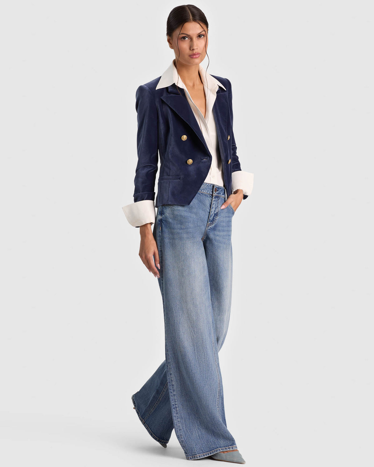 Sable Crop Blazer