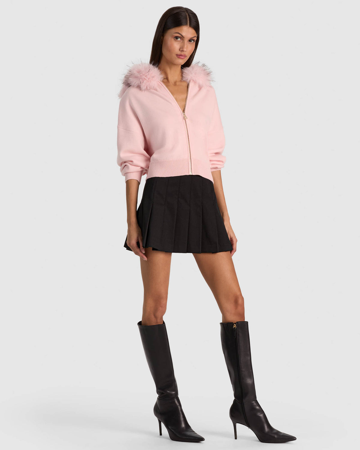 Nadya Faux Fur Cardign