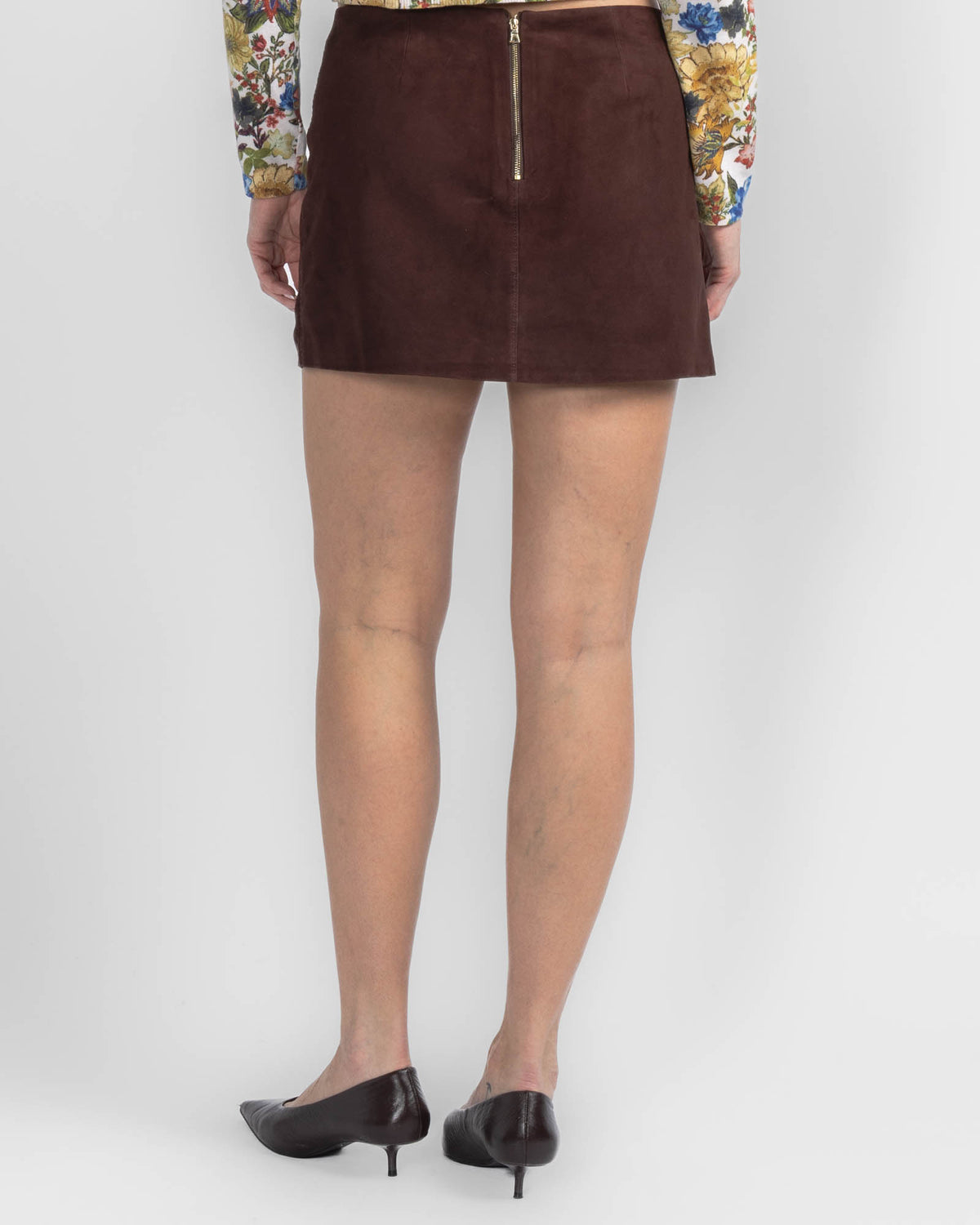 Rubi Suede Micro Skirt