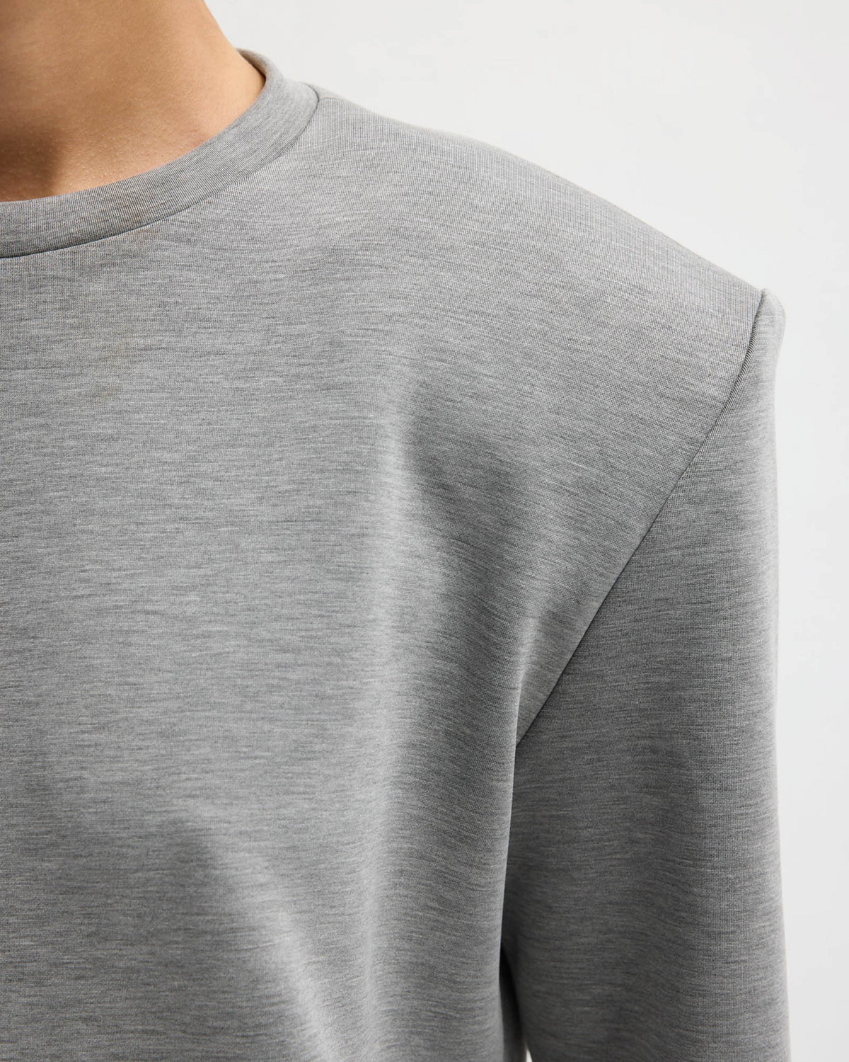 Removable Shoulder Pad Sweater