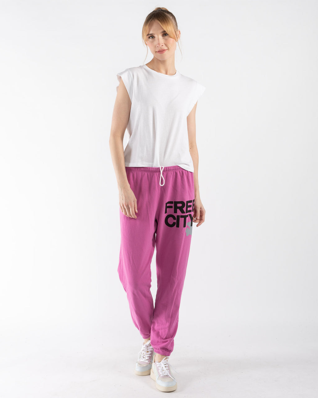 FREECITY Women's Large Sweatpant, Tokyo Pink, Small : : Clothing,  Shoes & Accessories