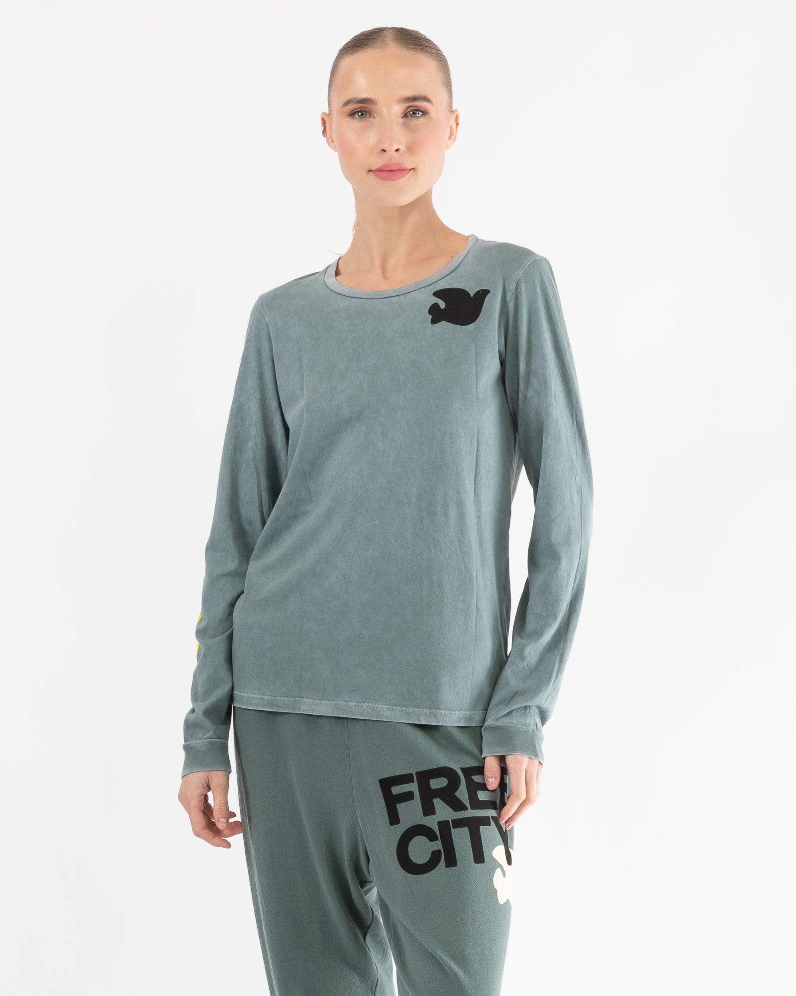 T-shirt à manches longues vintage printanier