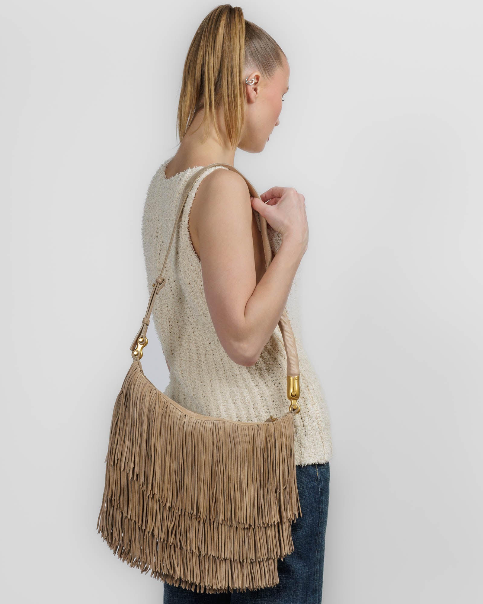 Ebene Hobo Fringe Bag