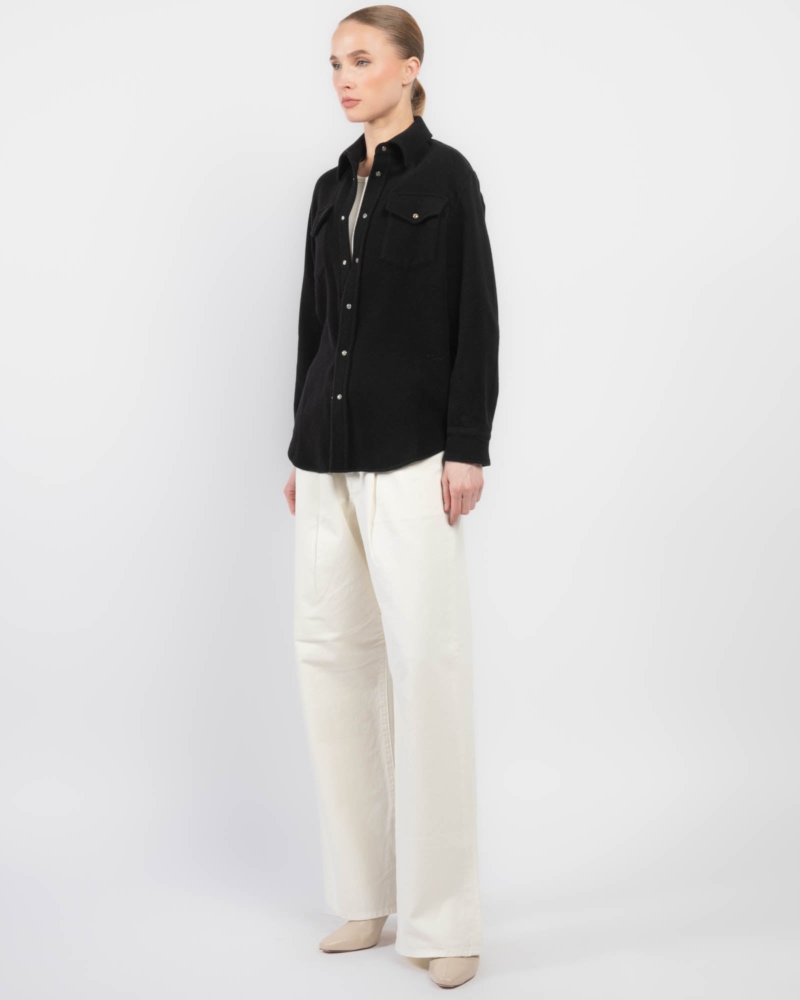 Black Cashmere Shirt