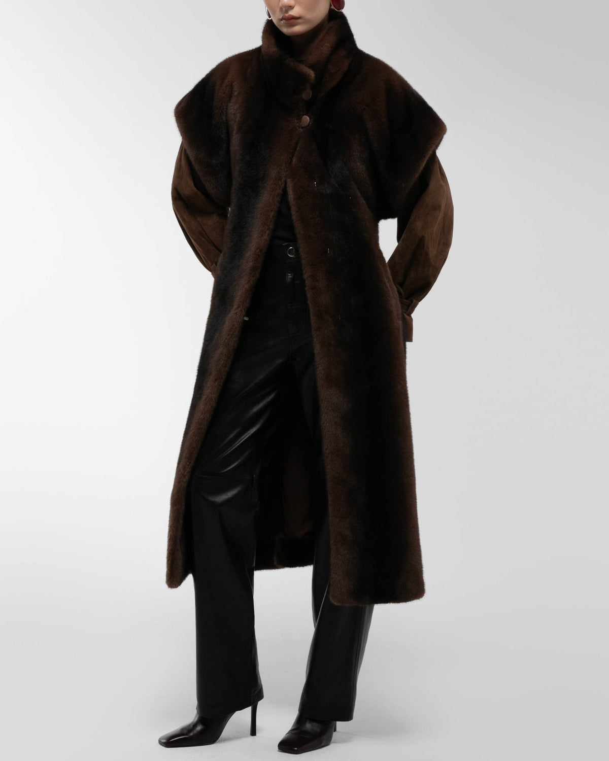 Harper Fur Long Coat