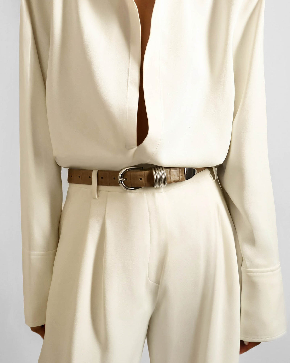 Hollyhock Alligator Belt