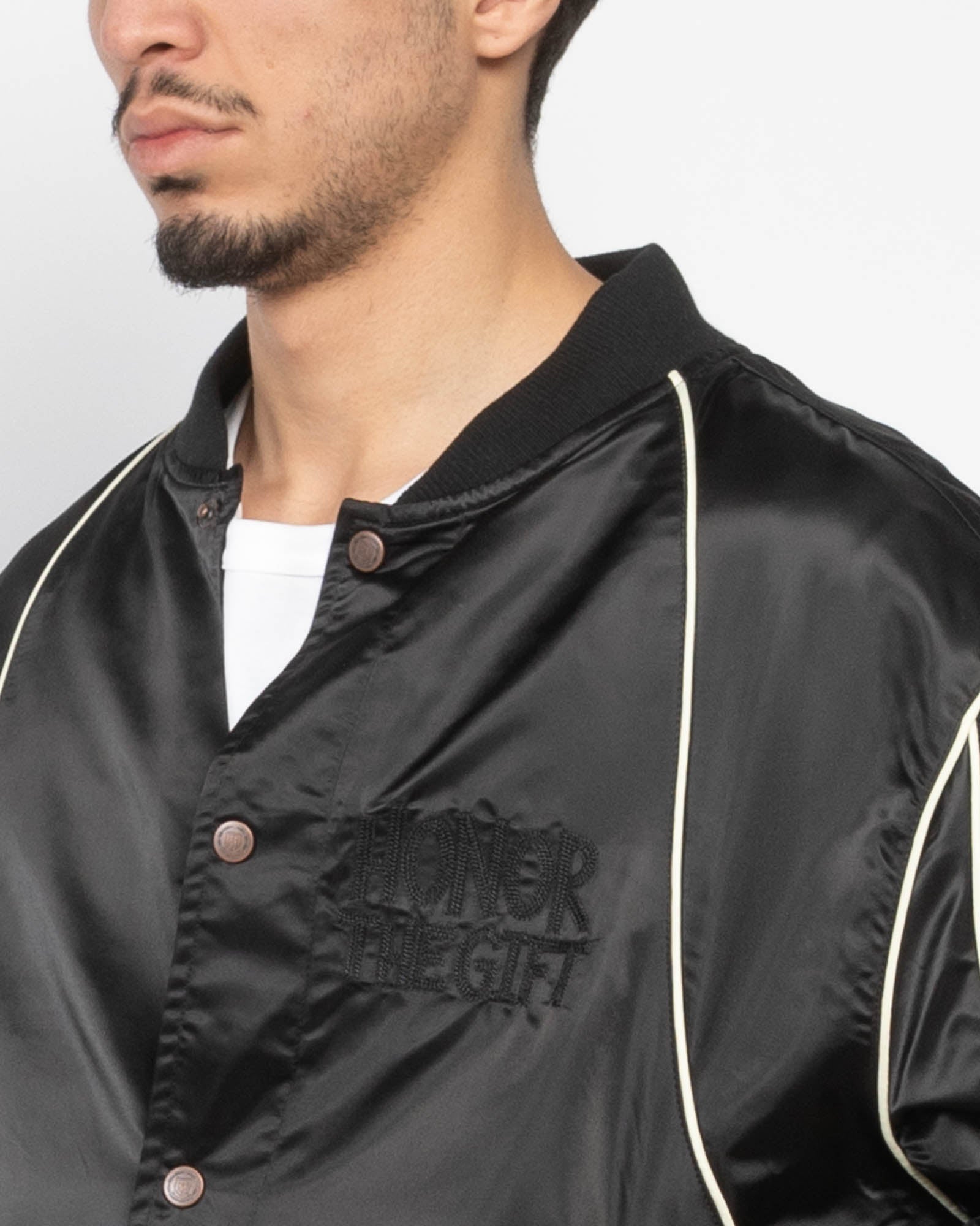 Blouson aviateur en satin