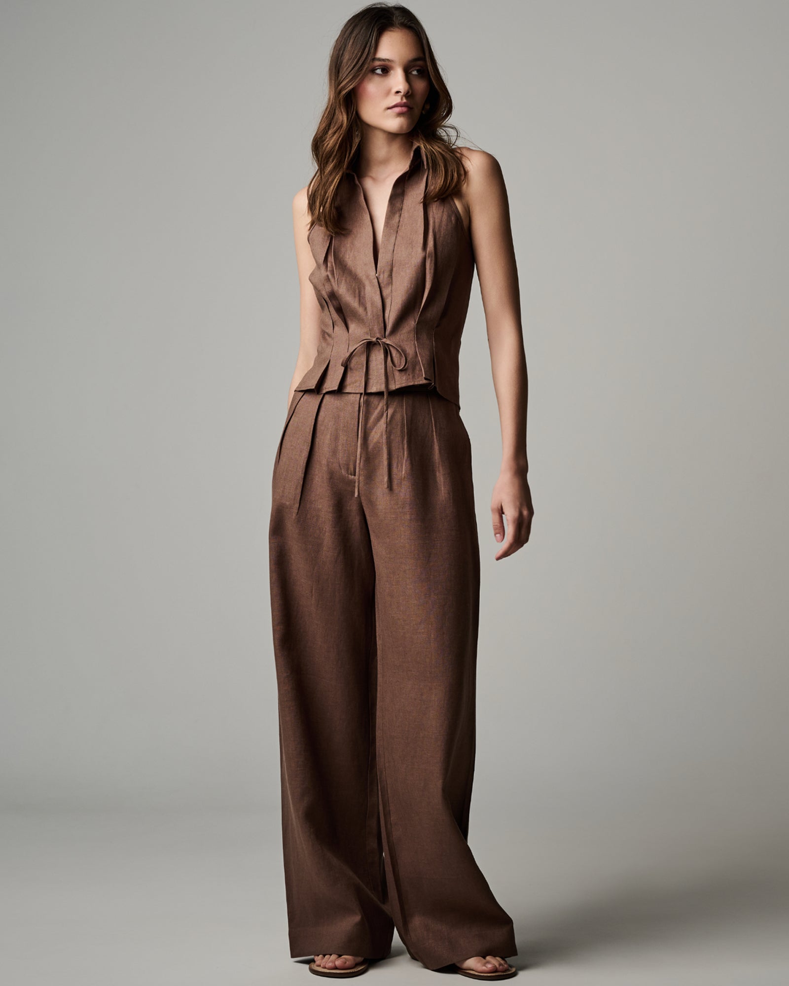 Gilet en lin Sloan