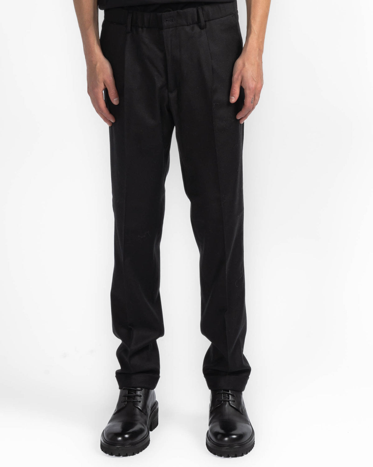 Wool Hidden Drawstring Pant