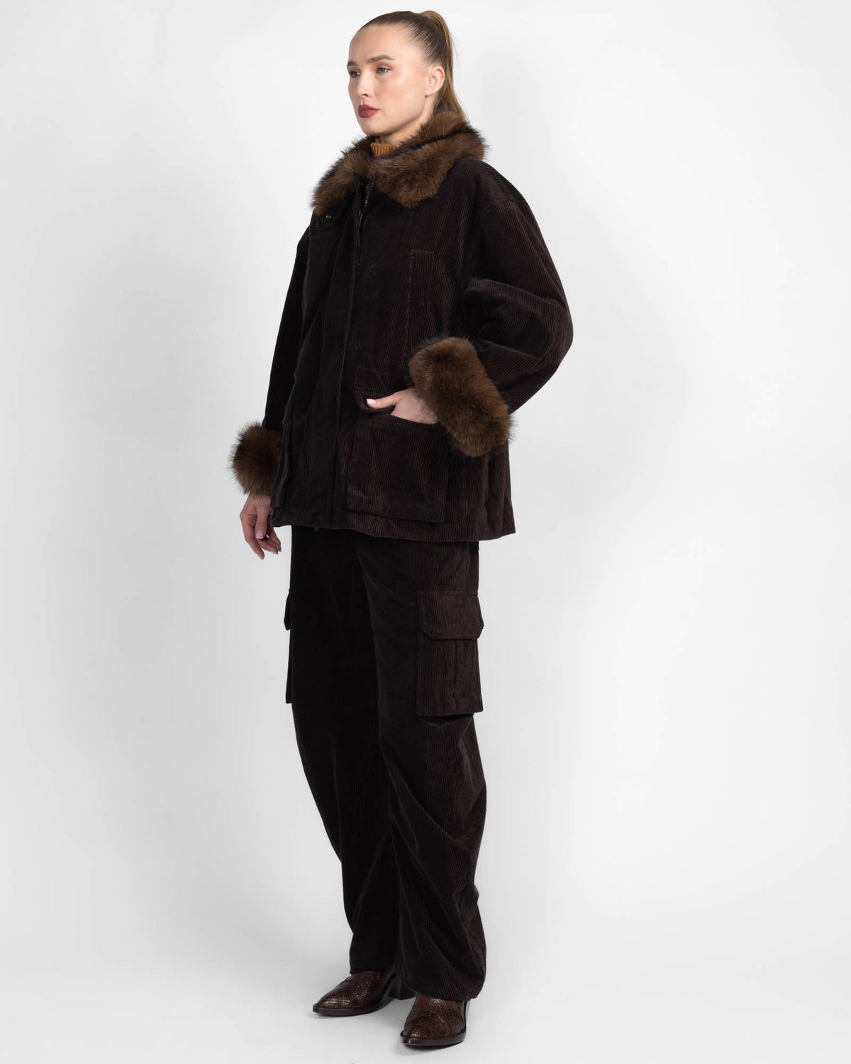Fur Collar Coat