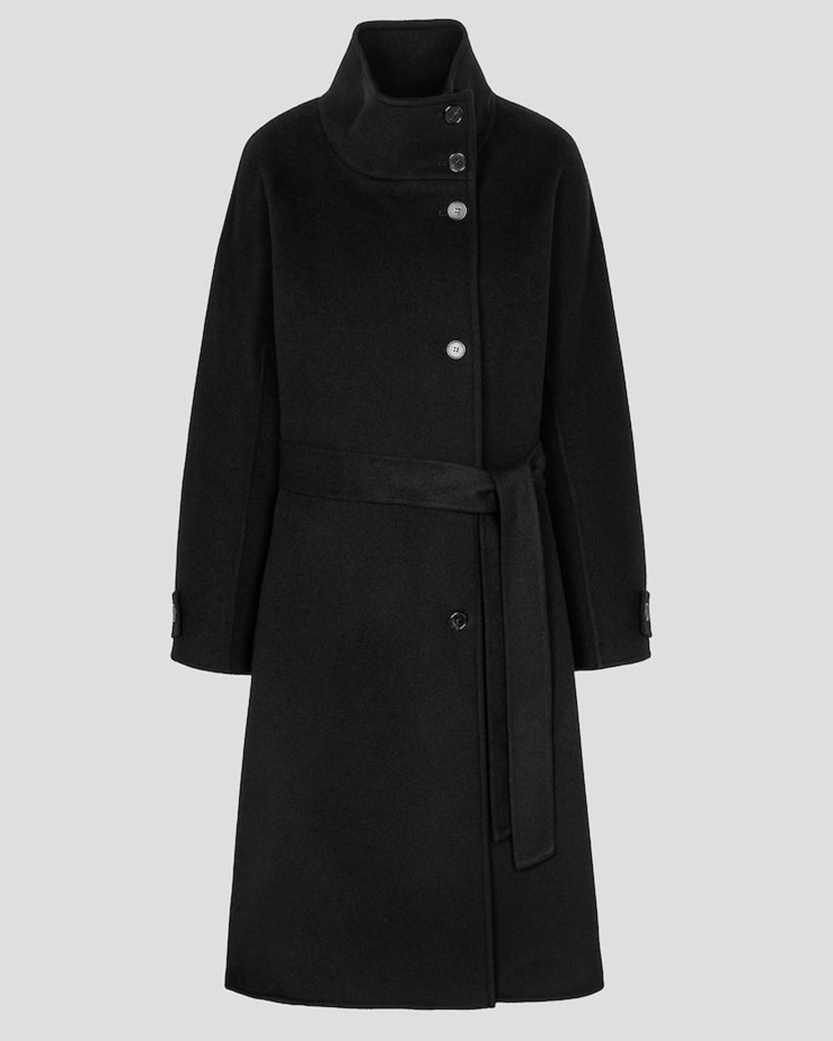 Stand Collar Long Coat