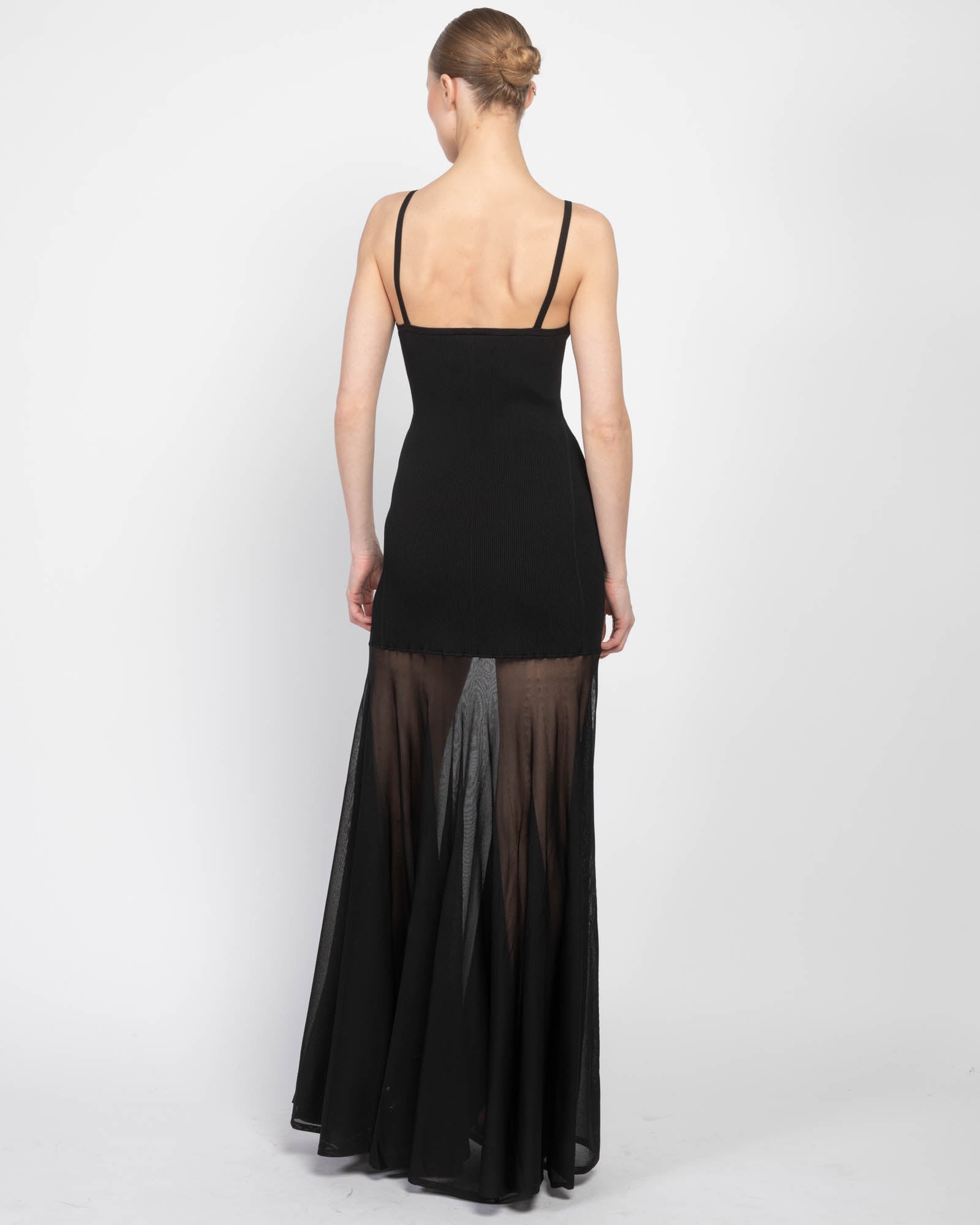 Robe en tricot côtelé