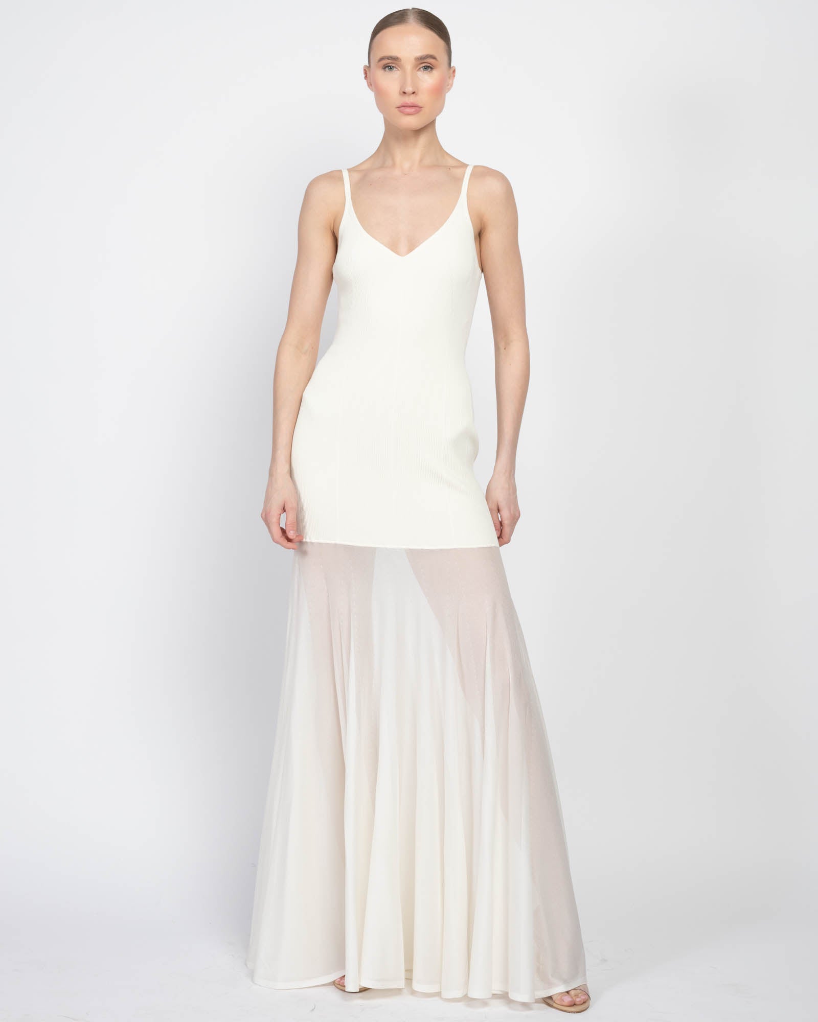 Robe en tricot côtelé