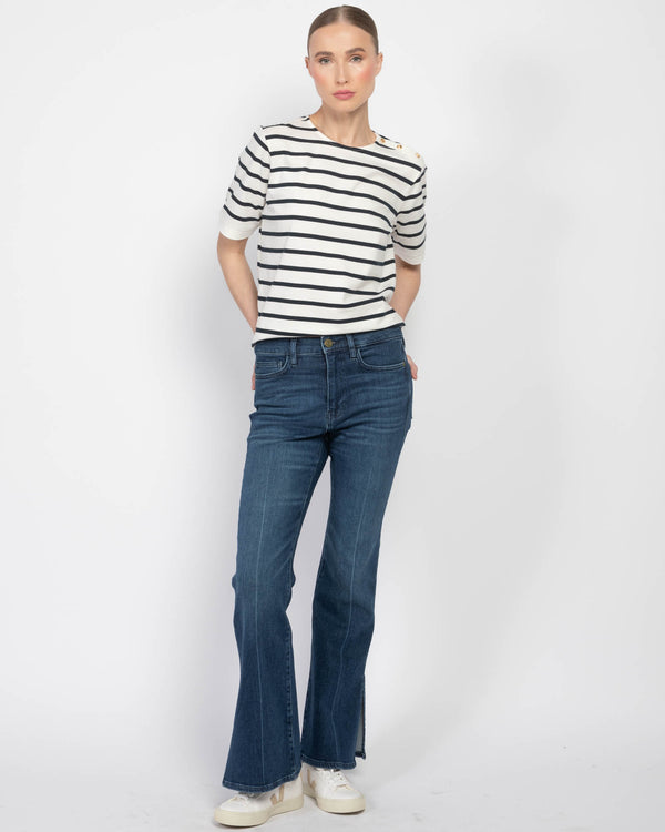 Le Easy Flare Fray Jeans