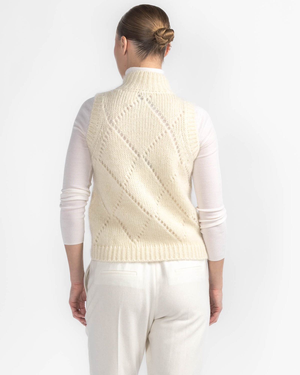 Argyle Zip Vest