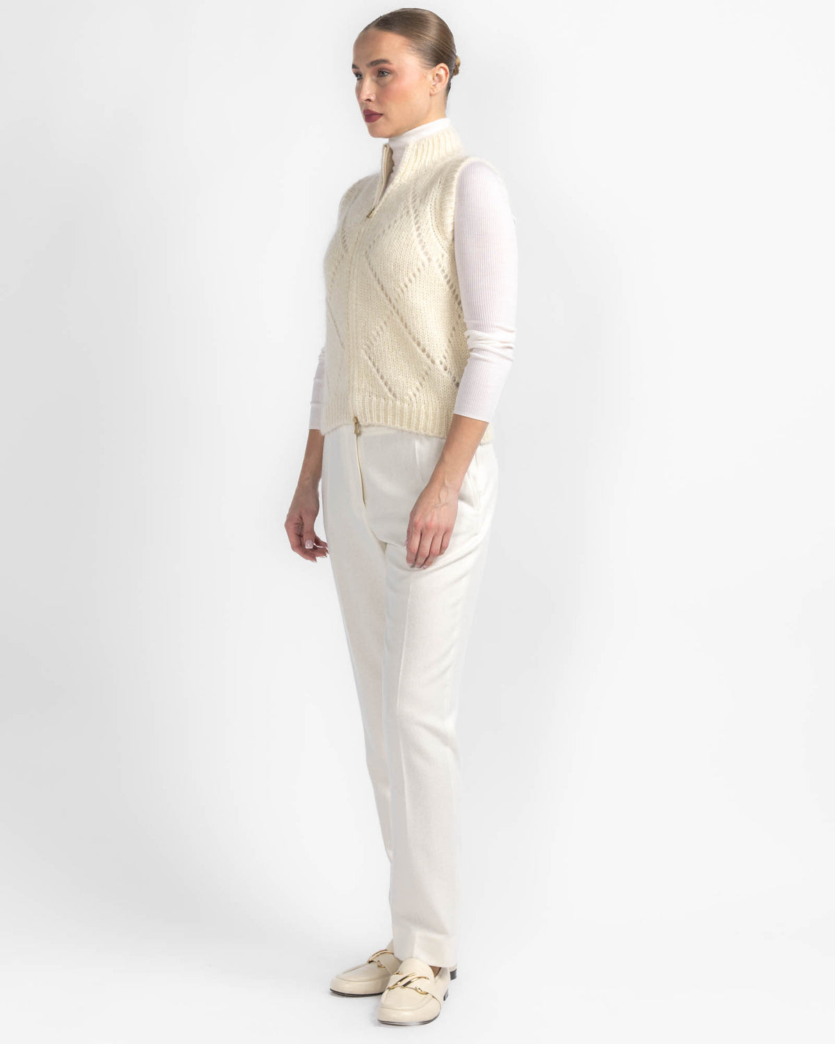 Argyle Zip Vest