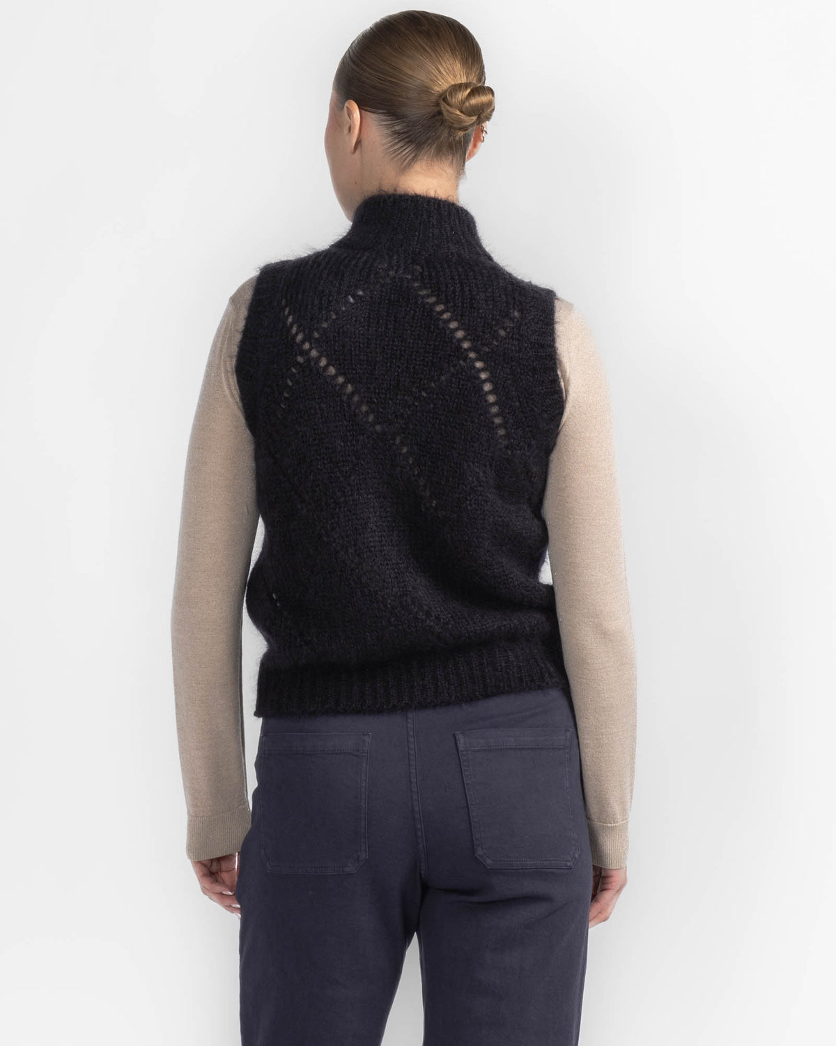 Argyle Zip Vest