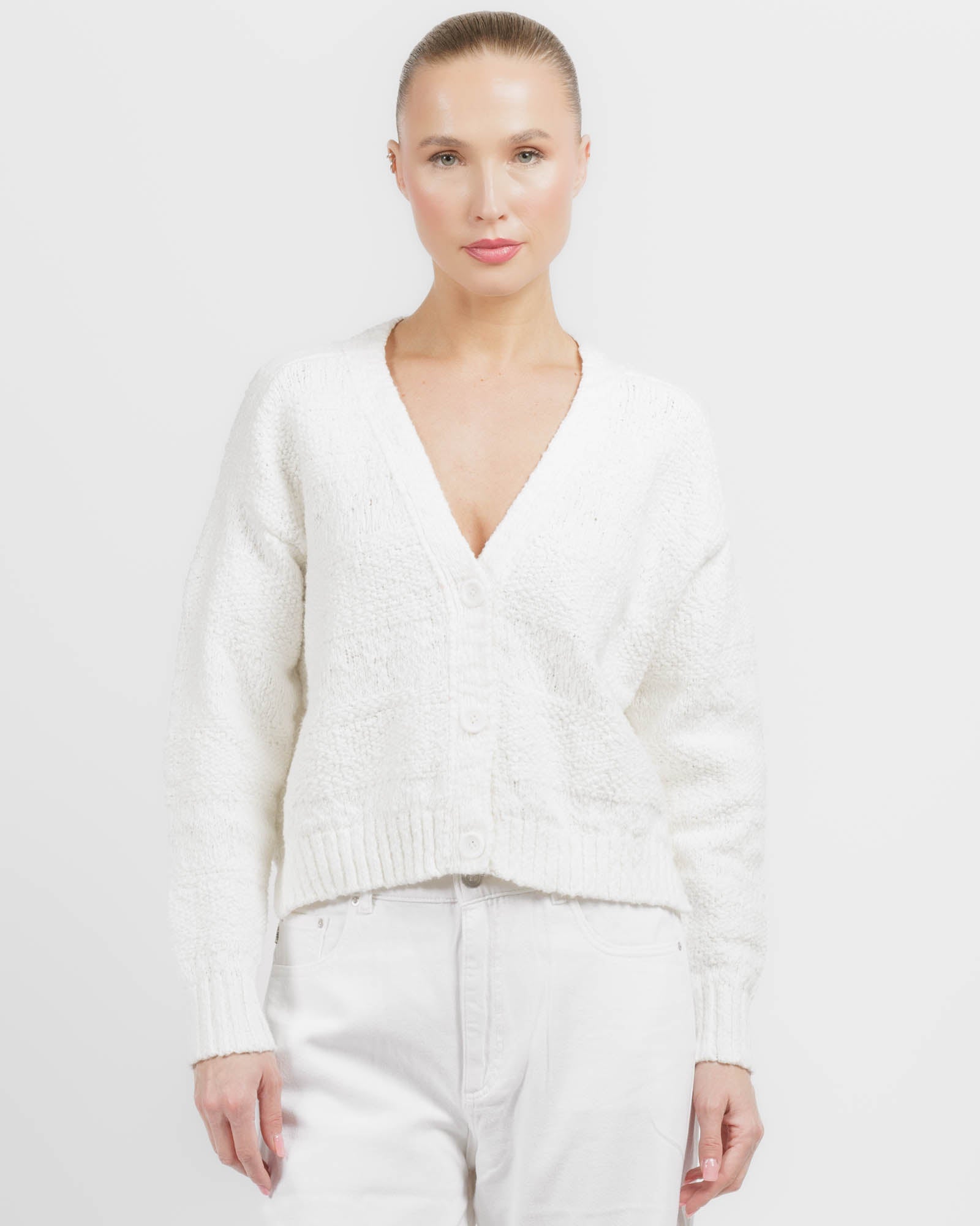 Crop V-Neck Cardigan